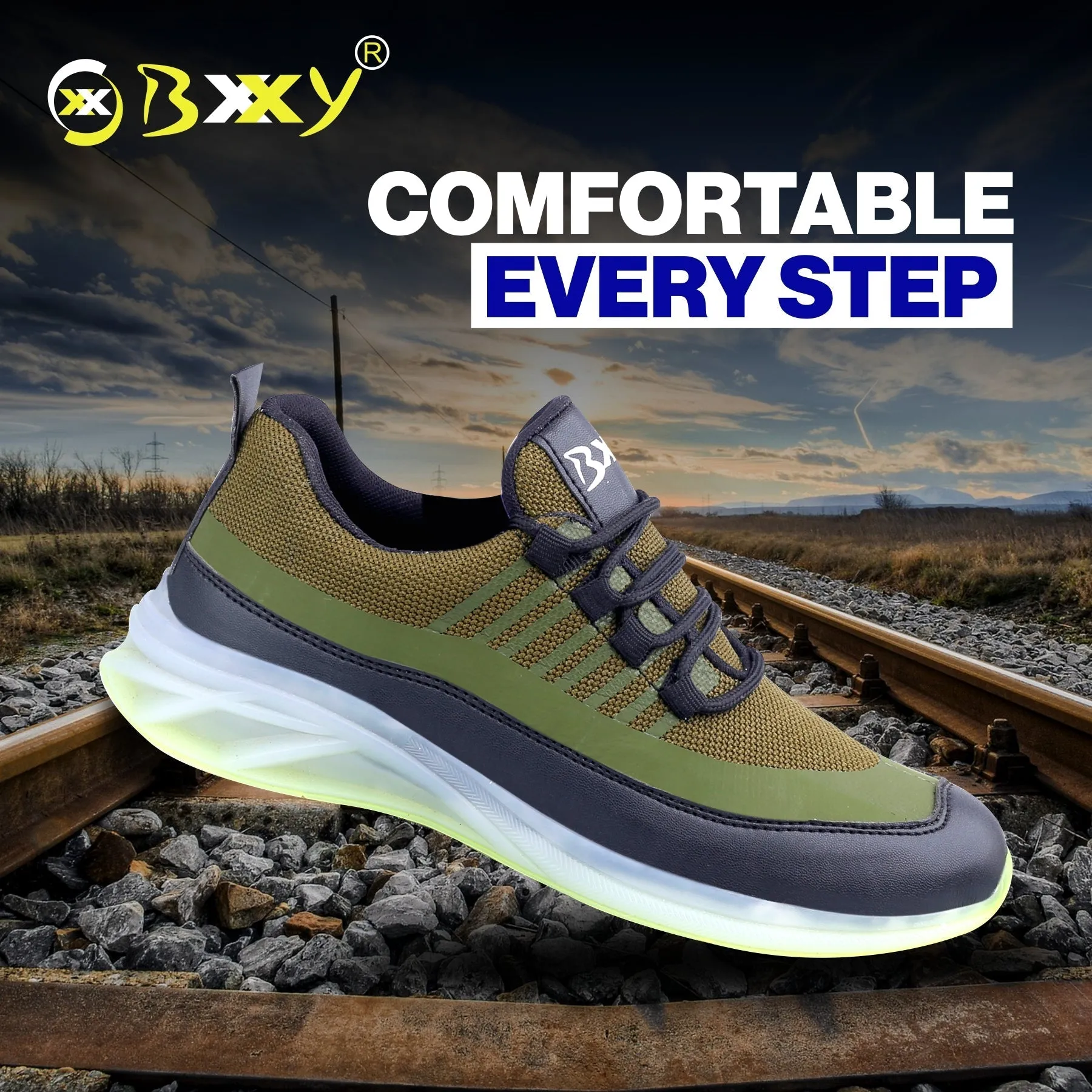 Bxxy's Men's Ultra Comfortable Casual Running Sports Shoes