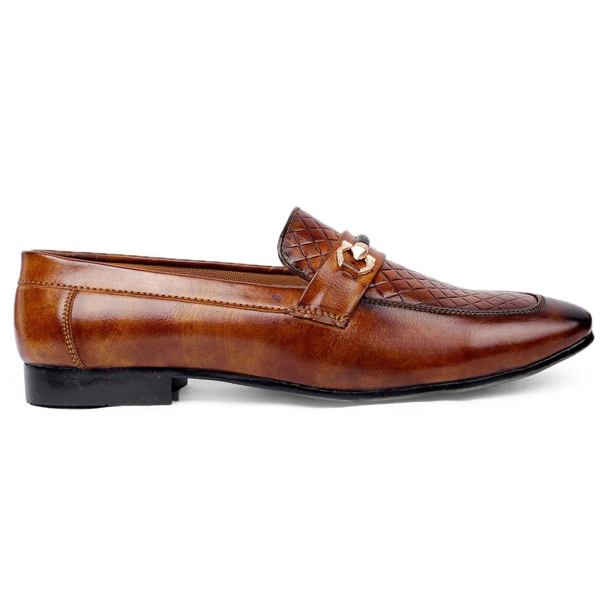 Bxxy's Vegan Leather Designer Buckle Loafers for Men