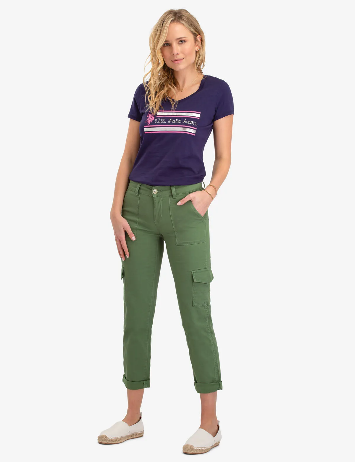 CARGO CROP PANTS