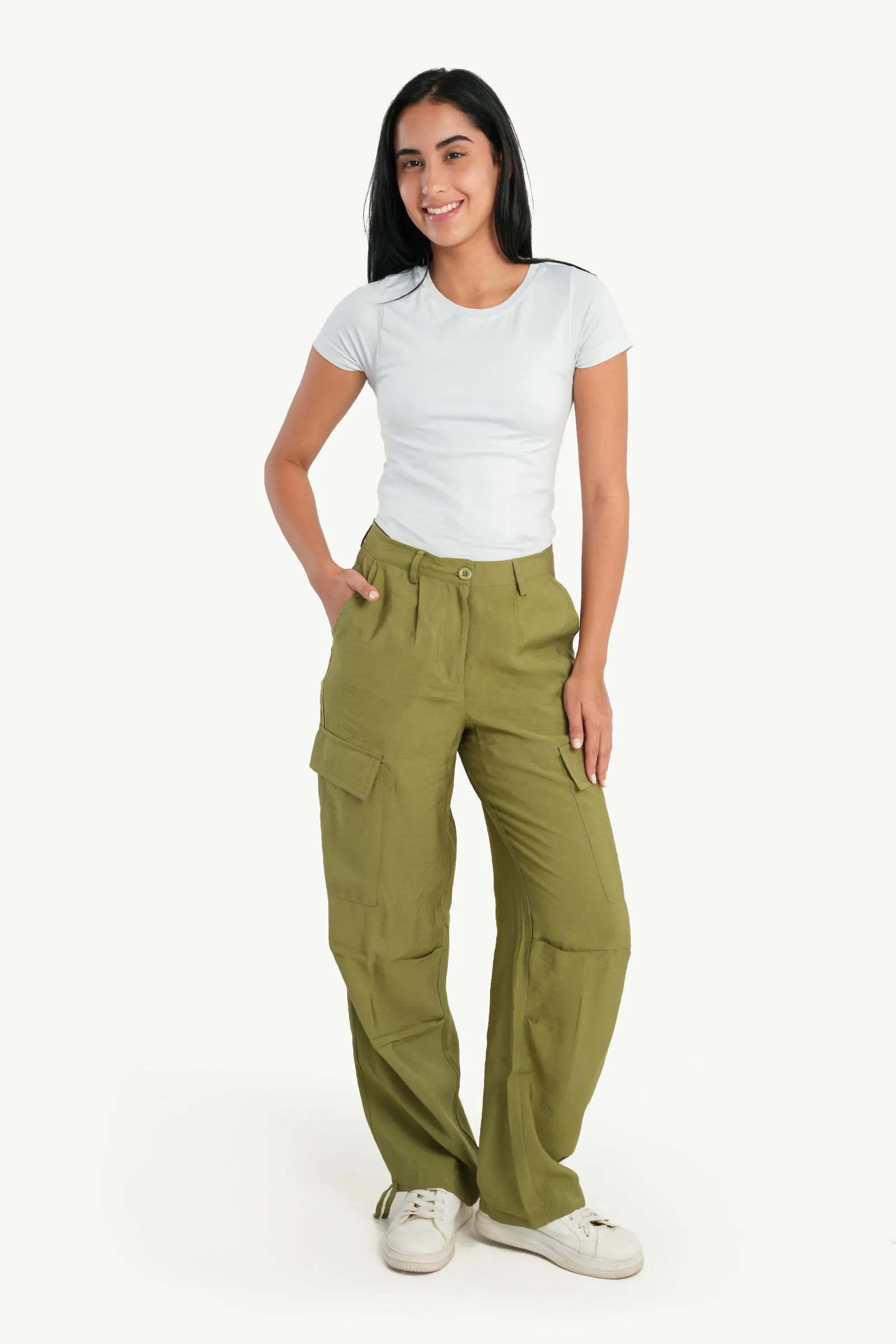 Cargo Pants with Drawstring