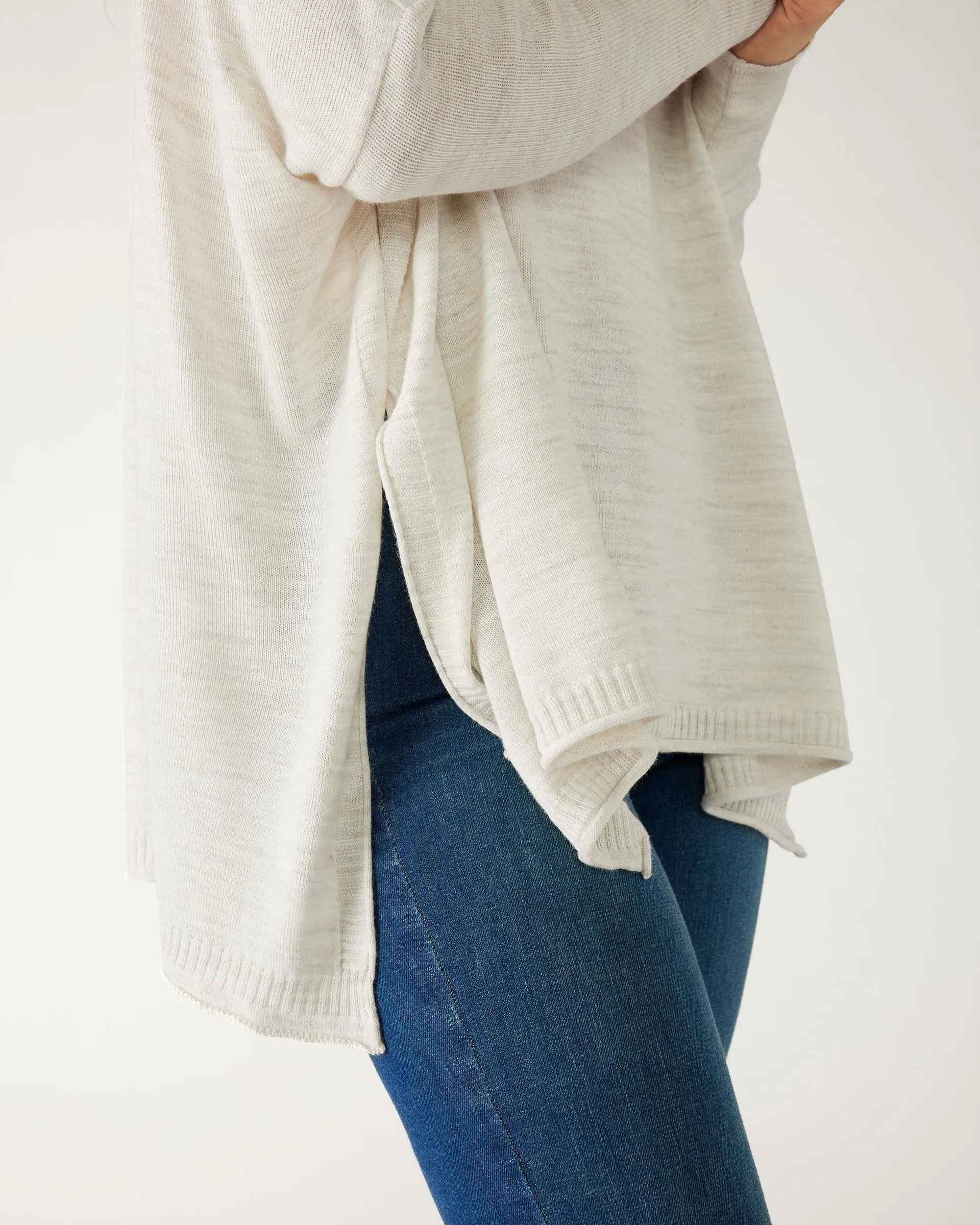 Catalina V-Neck Sweater in Sea Salt