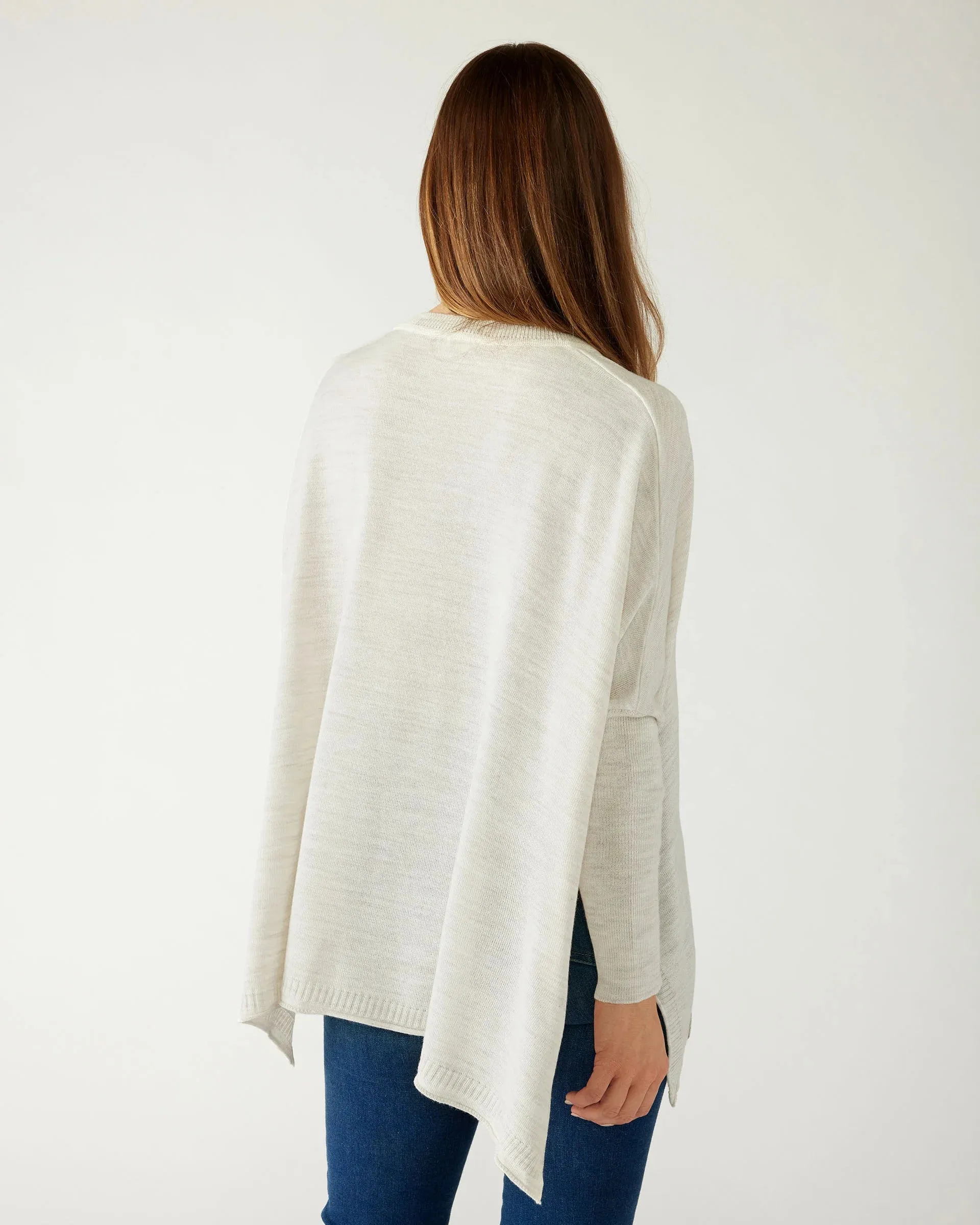 Catalina V-Neck Sweater in Sea Salt