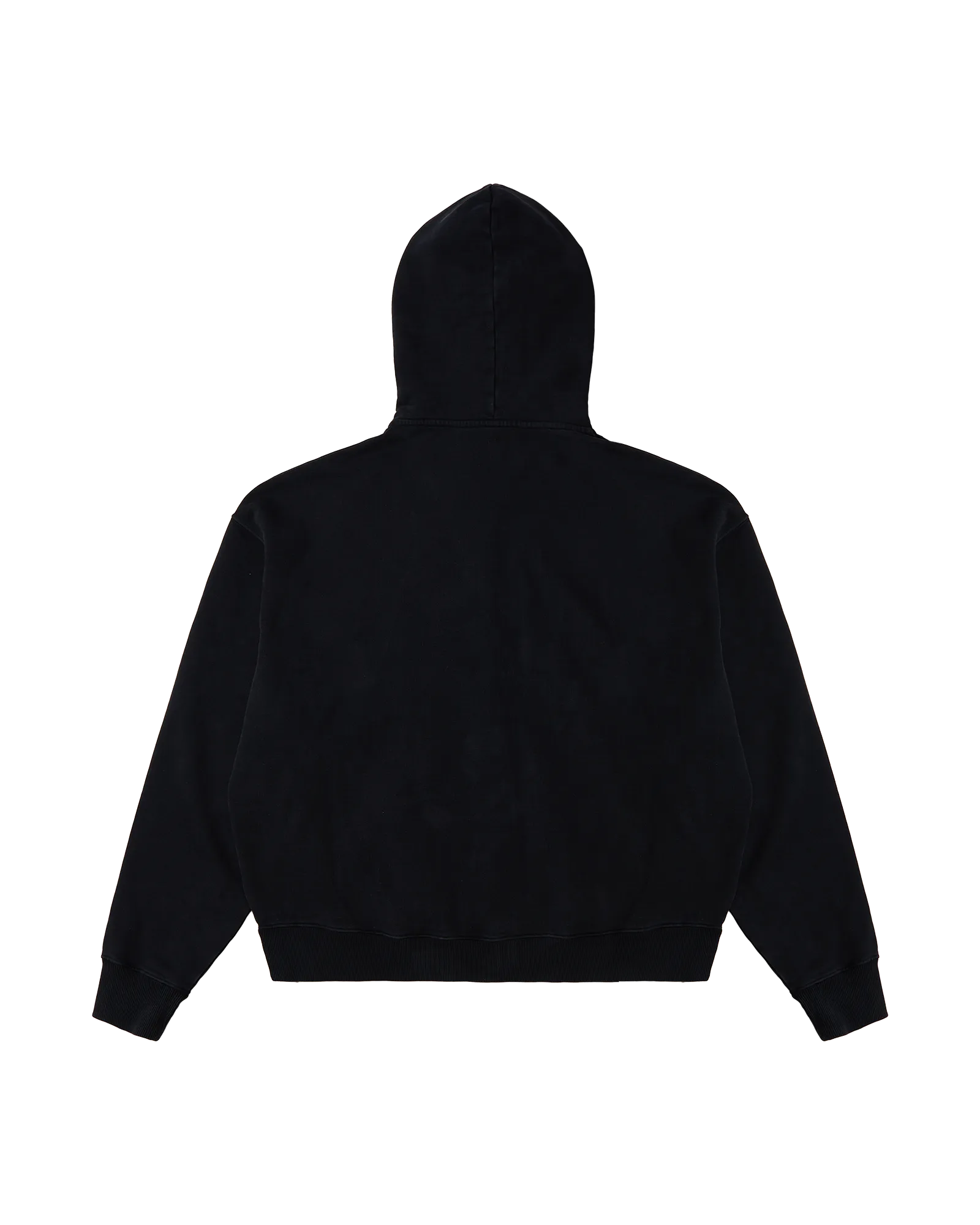 CHARCOAL GREY BOXY ZIP-UP HOODIE