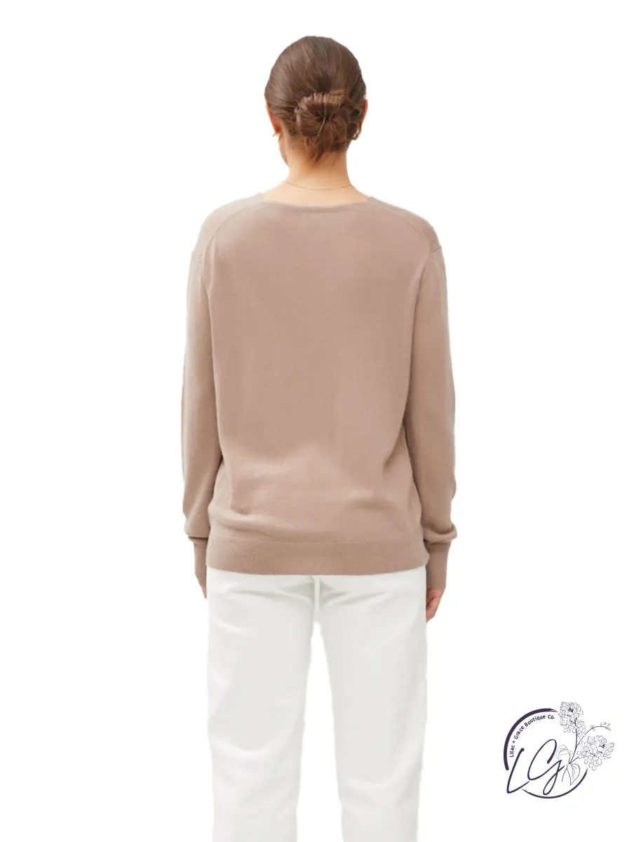 Chic Comfort Deep V Sweater