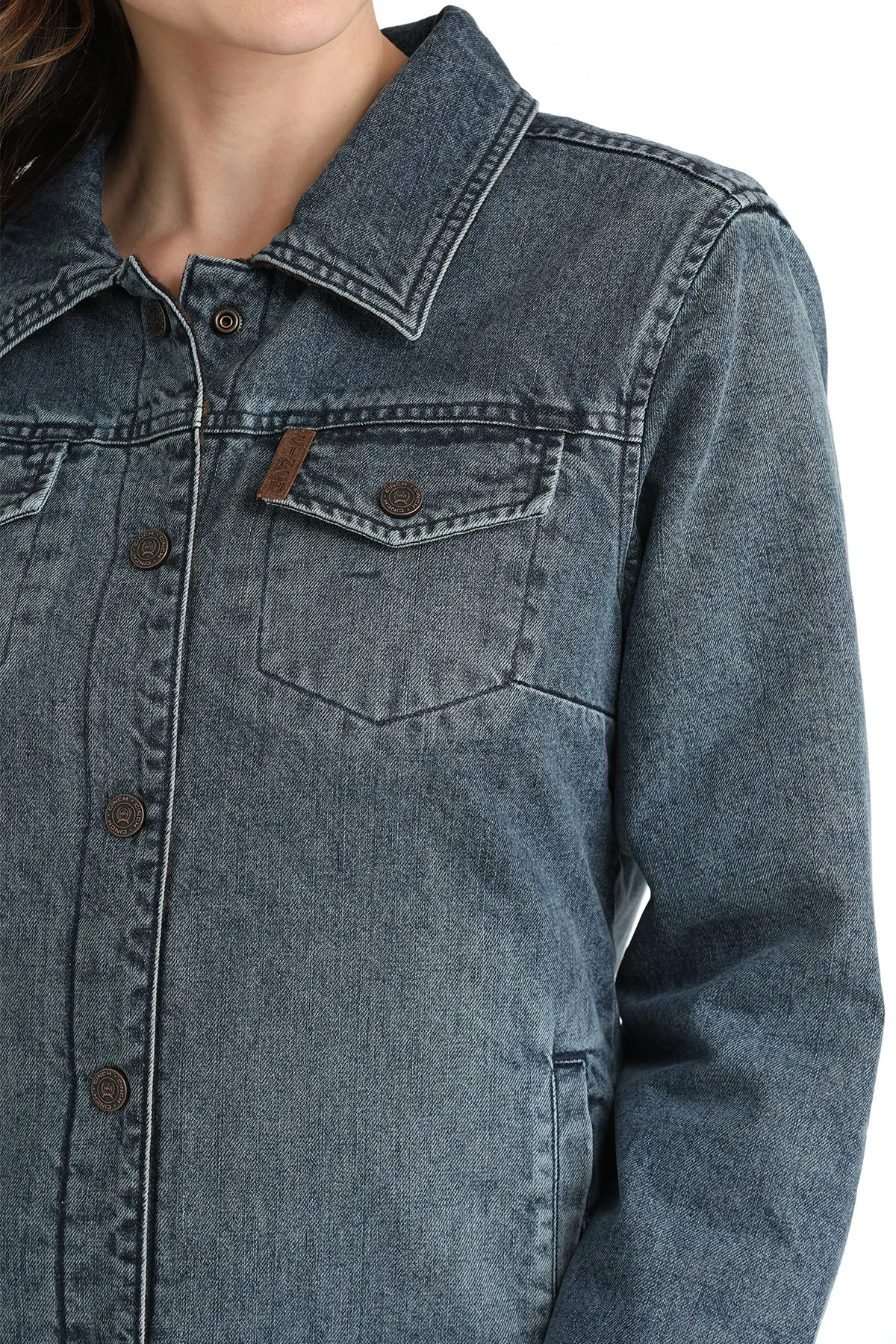 Cinch® Women's Denim & Twill Reversible Trucker Jacket