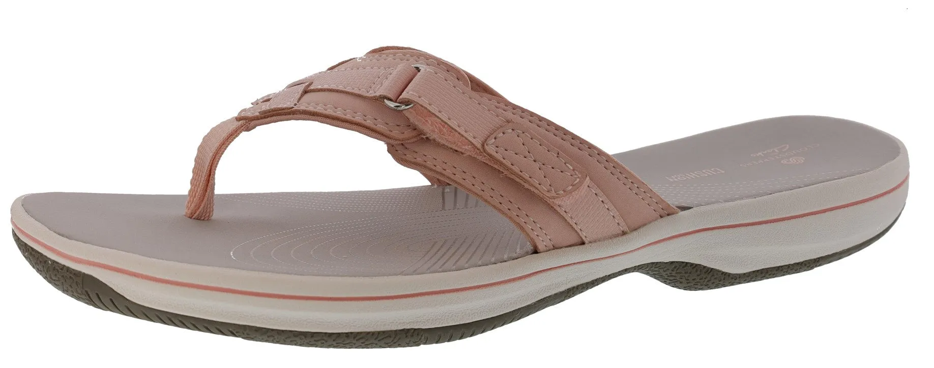 Clarks Women Sandals Lightweight Flip Flops Breeze Sea