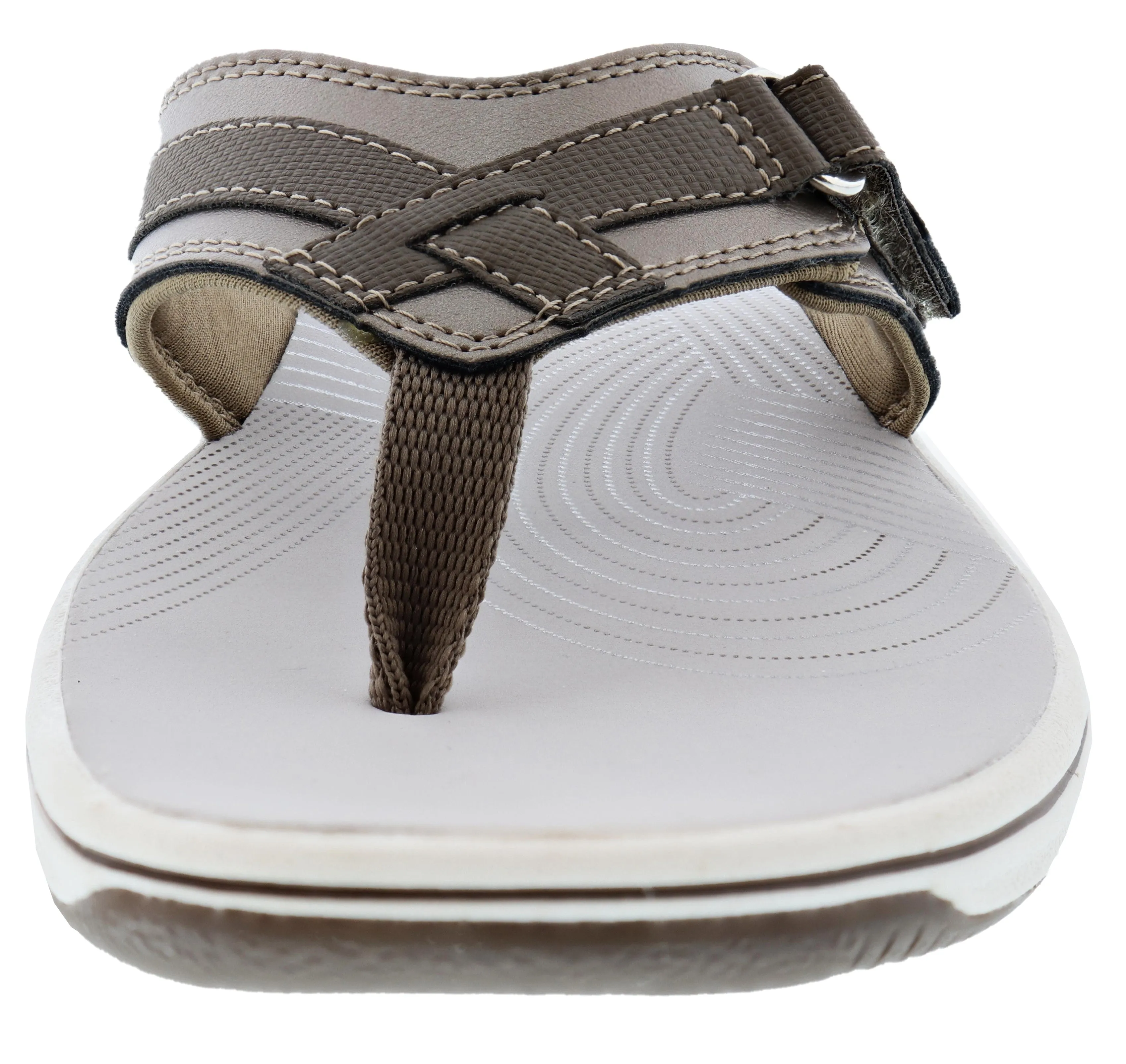 Clarks Women Sandals Lightweight Flip Flops Breeze Sea