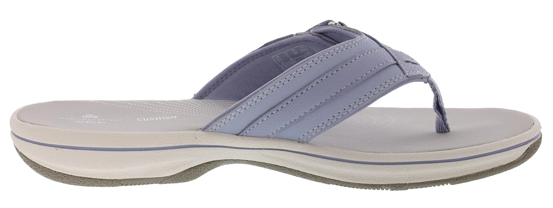 Clarks Women Sandals Lightweight Flip Flops Breeze Sea