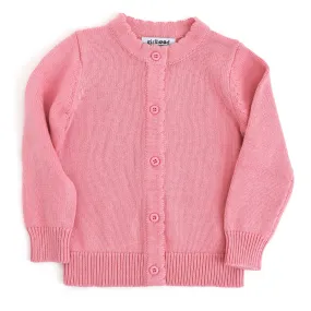 Classic Knit Cardigan - Pink Pearl