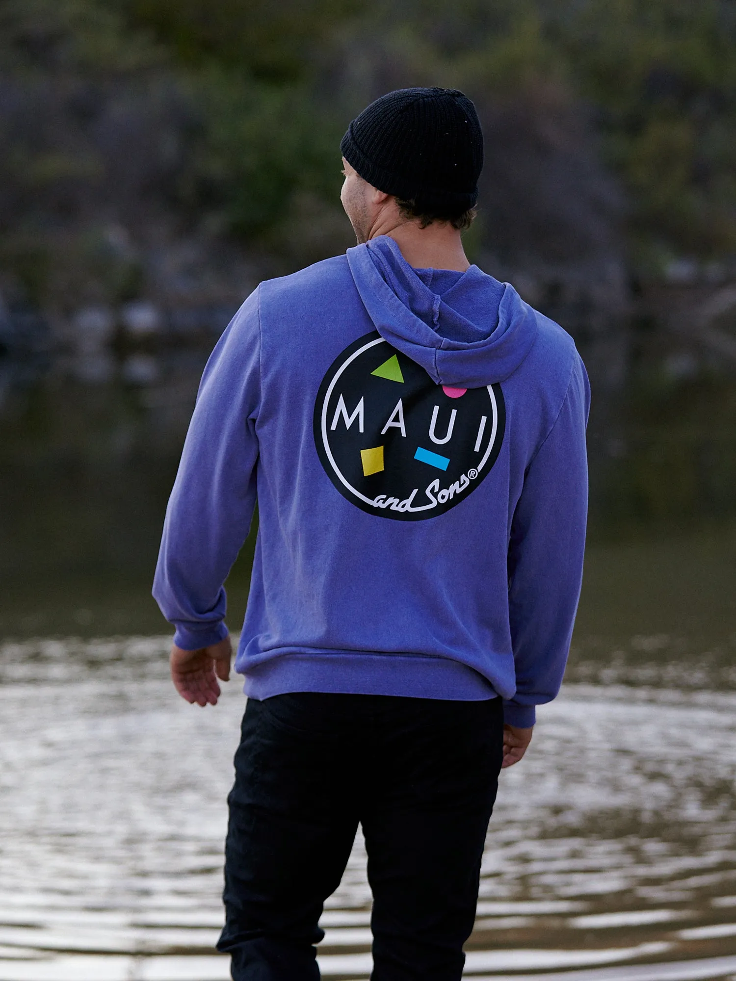 Cookie Logo Unisex Hoodie in Dust Purple