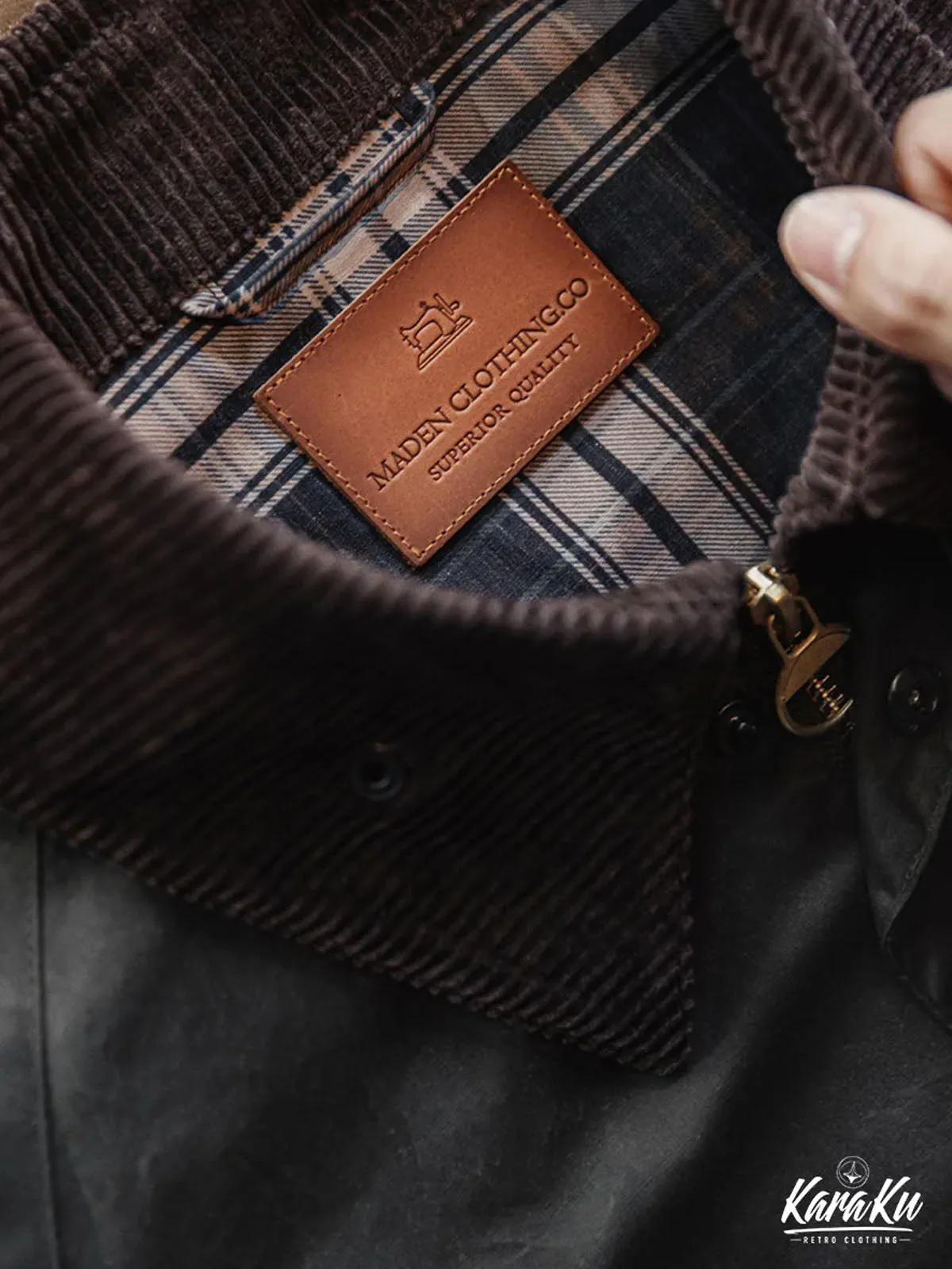 Corduroy Collar Cotton Spey Jacket