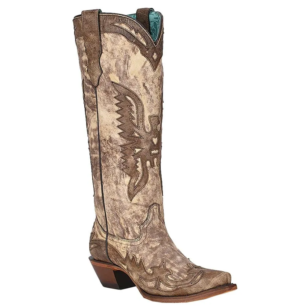 Corral Women's 15" Milagro Eagle Snip Toe Cowboy Boot