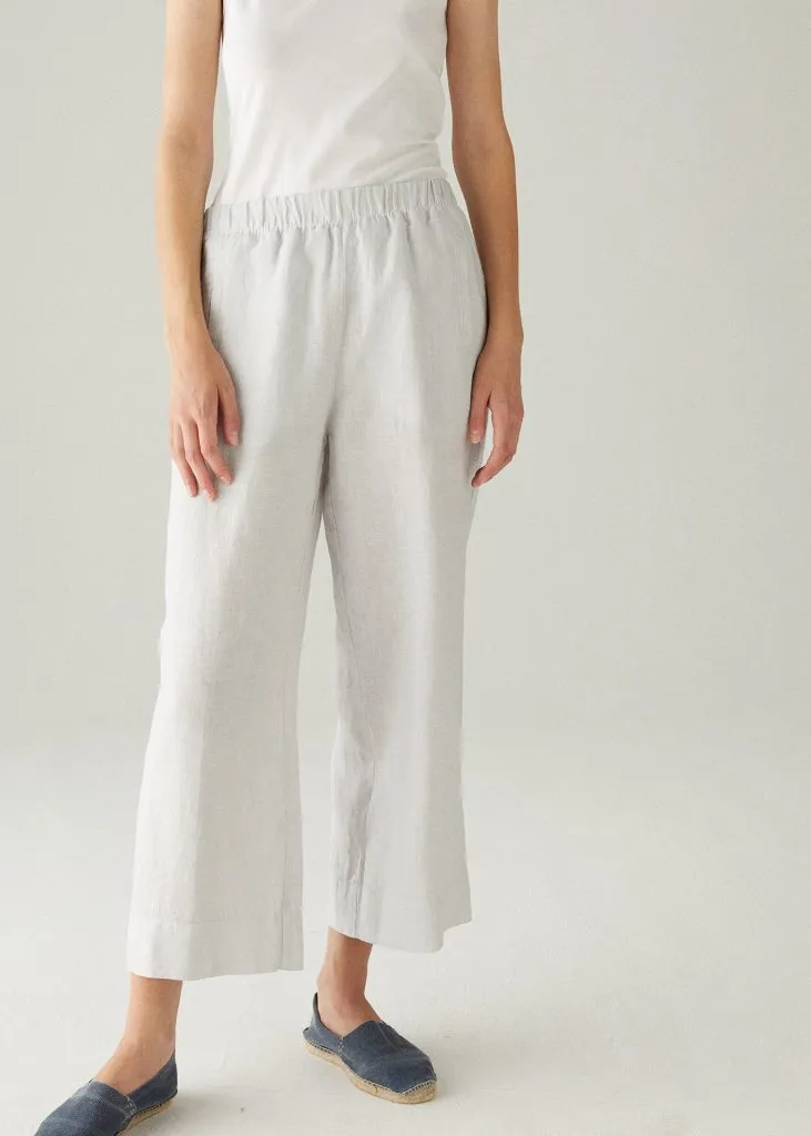 Cropped Linen Pant - More Colors