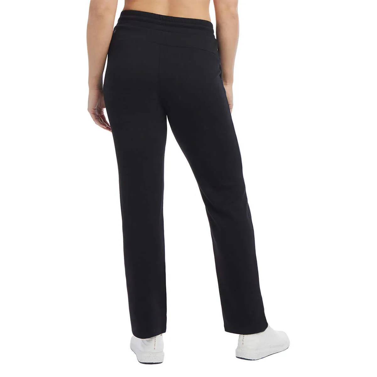 Danskin Women's High Waist Front Seam Straight Leg Scuba Active Pants