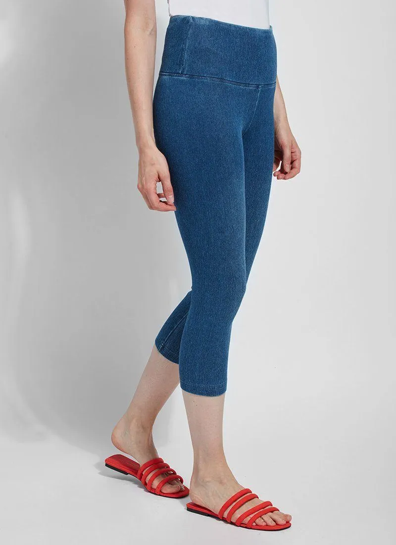 Denim Capri (Plus Size, 21.5" Inseam)