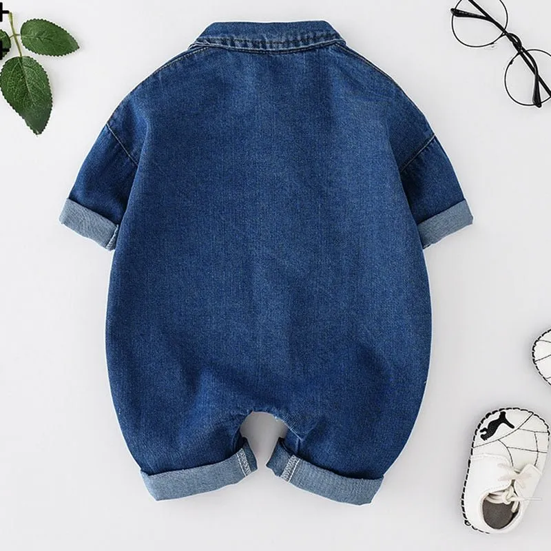 Denim Long Sleeve Overalls