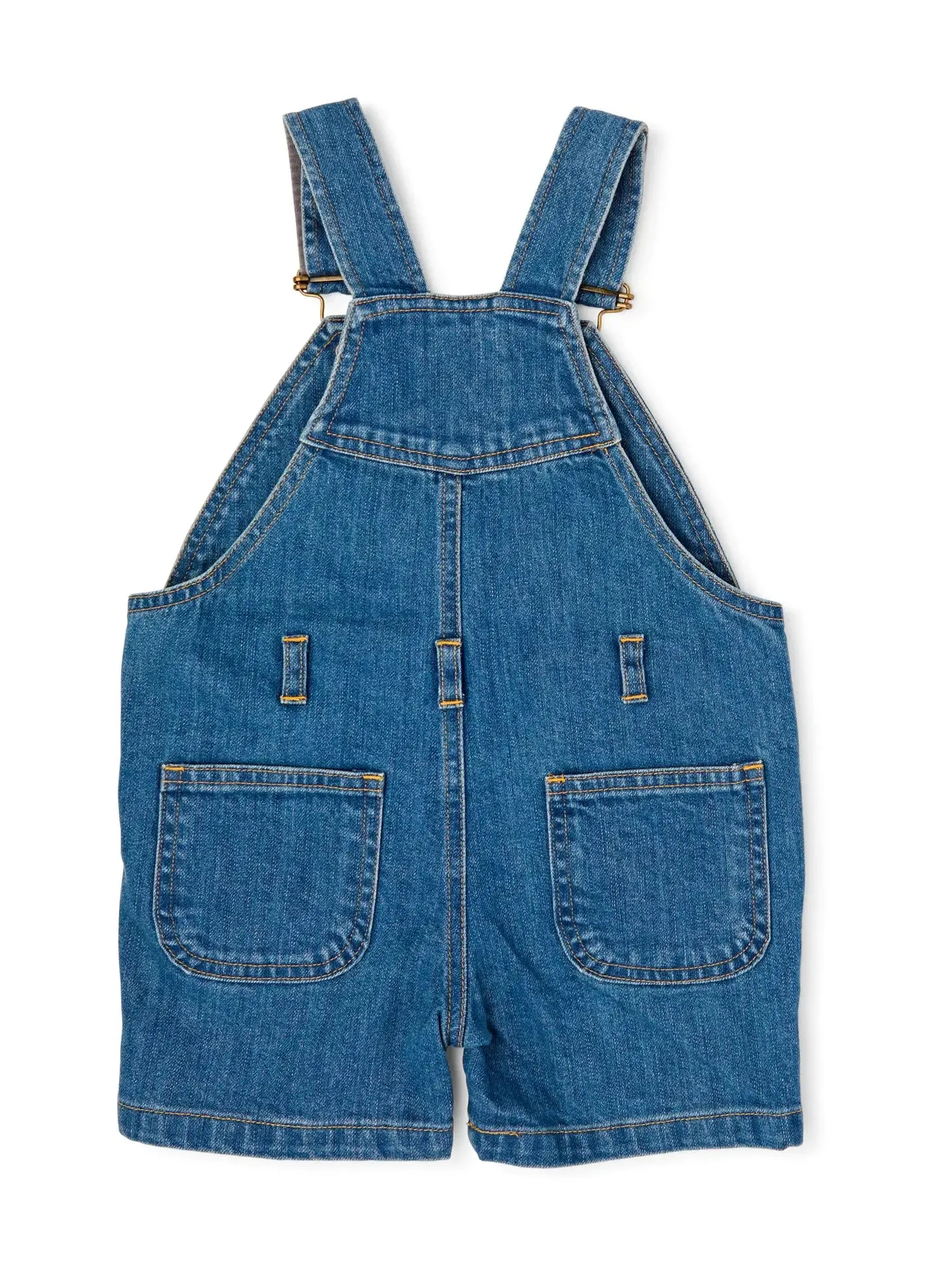 Denim Stonewash Short Dungarees