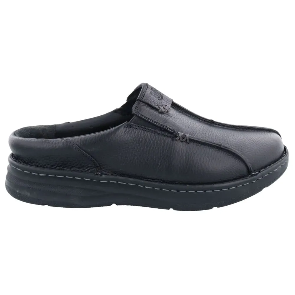 Drew Men's Jackson Leather Slip-on Shoes Black