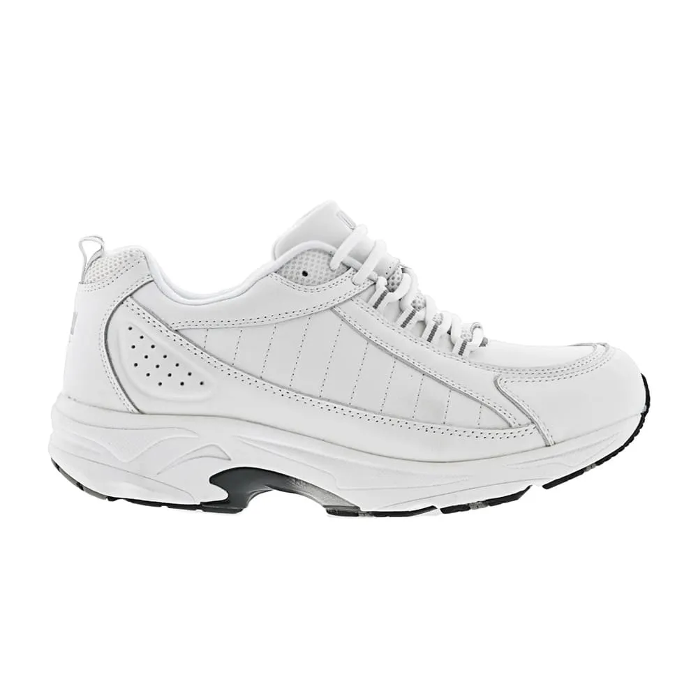 Drew Men's Voyager Leather Athletic Shoe White