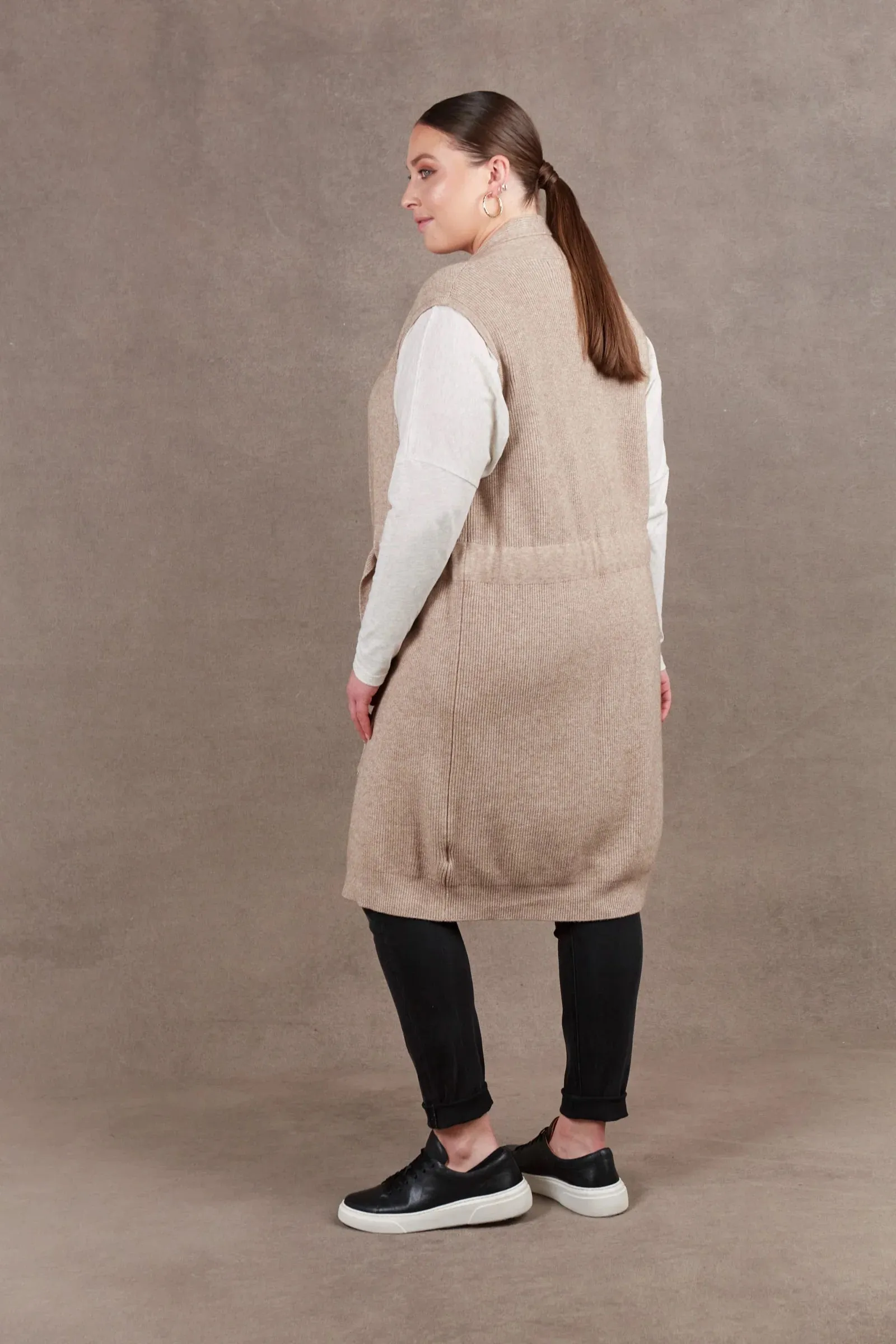 Eb & Ive Nawi Vest Waistcoat in Barley (ONE SIZE)