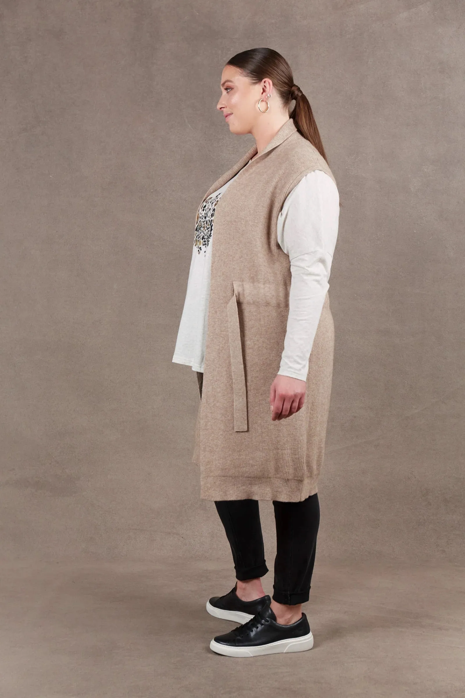 Eb & Ive Nawi Vest Waistcoat in Barley (ONE SIZE)