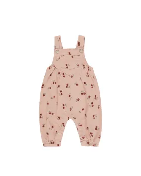 Embroidered Blossom Corduroy Overalls