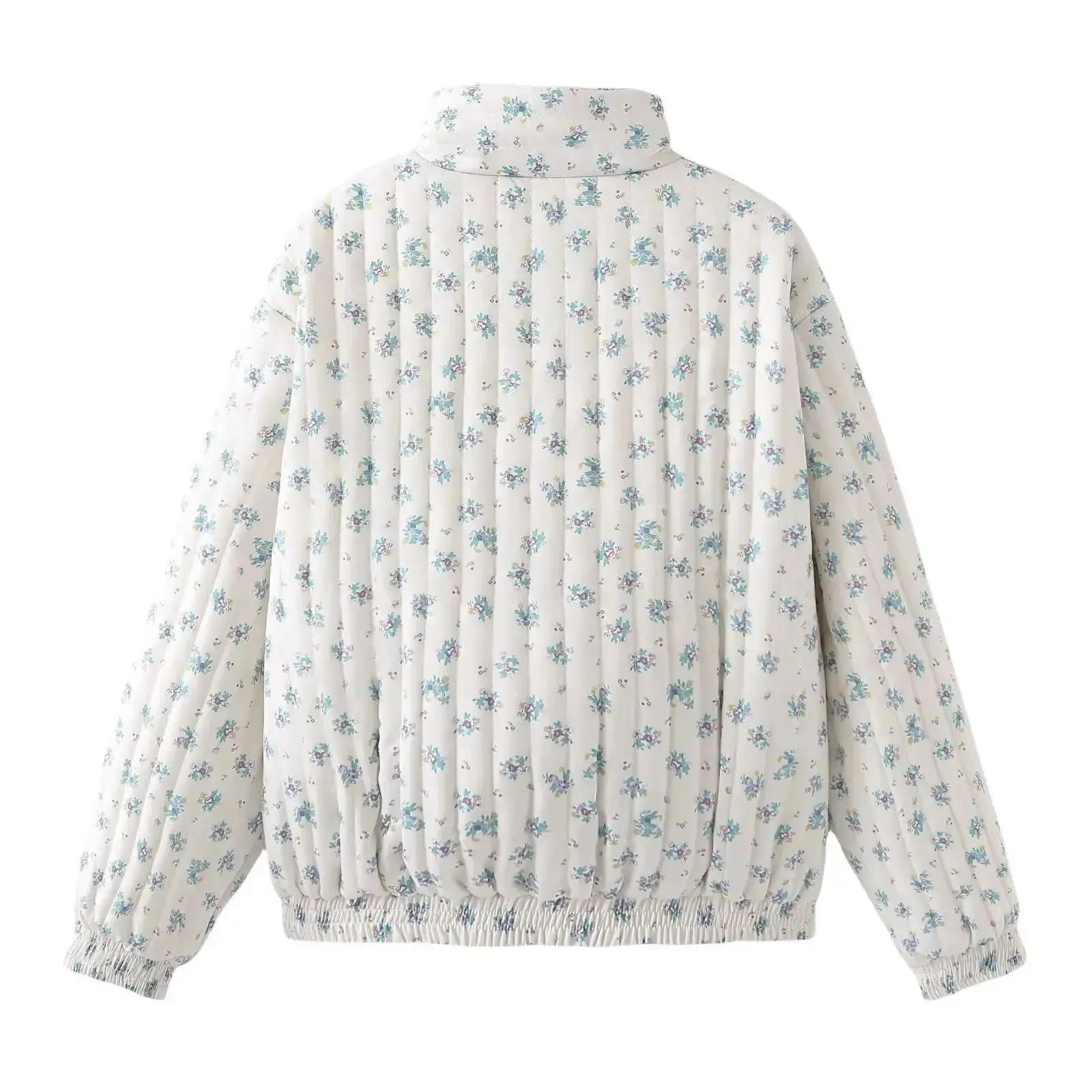 Fashion Floral Print Loose Cotton Jacket