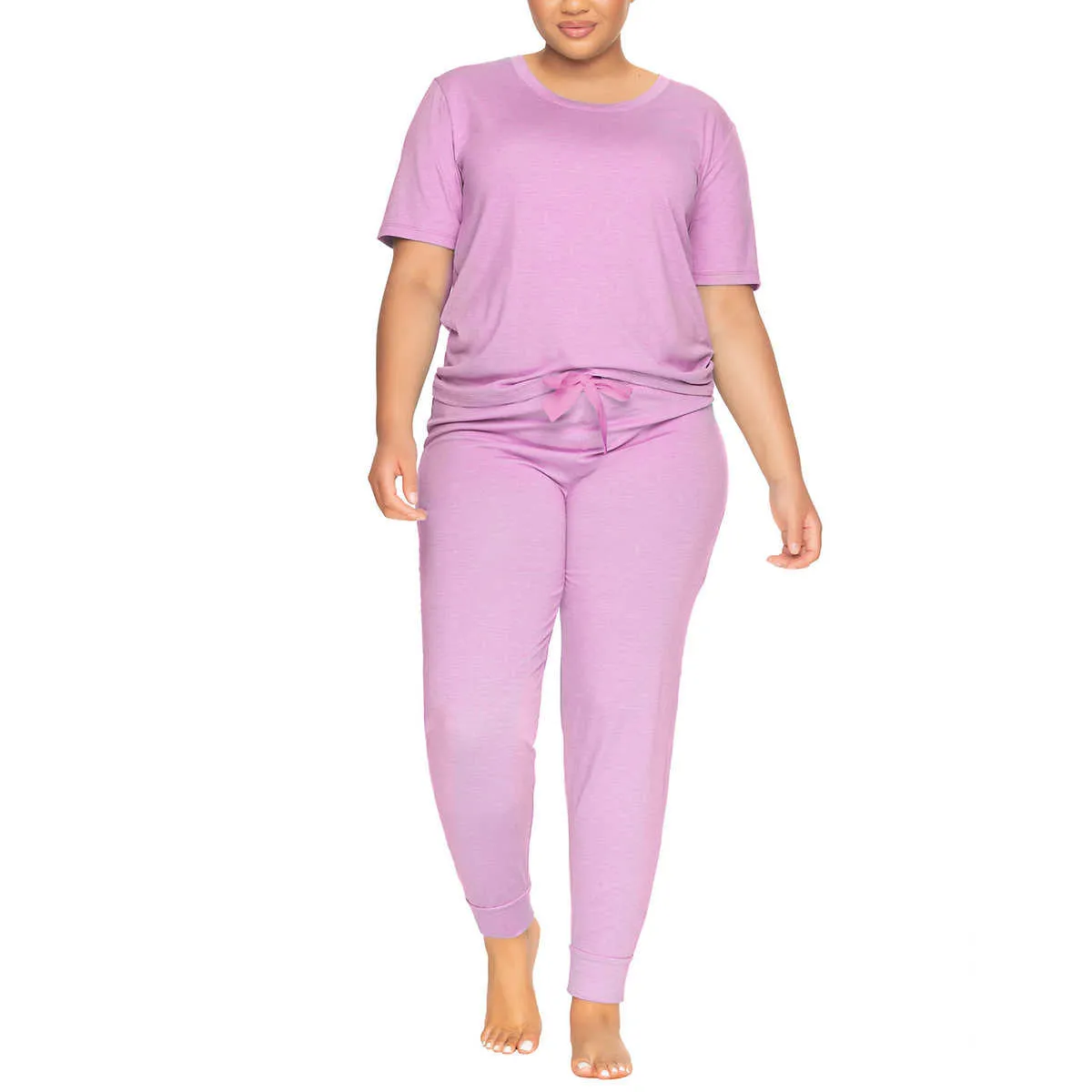 Felina Women's 3-Piece Soft Jersey T-Shirt, Shorts and Pants PJ Lounge Set