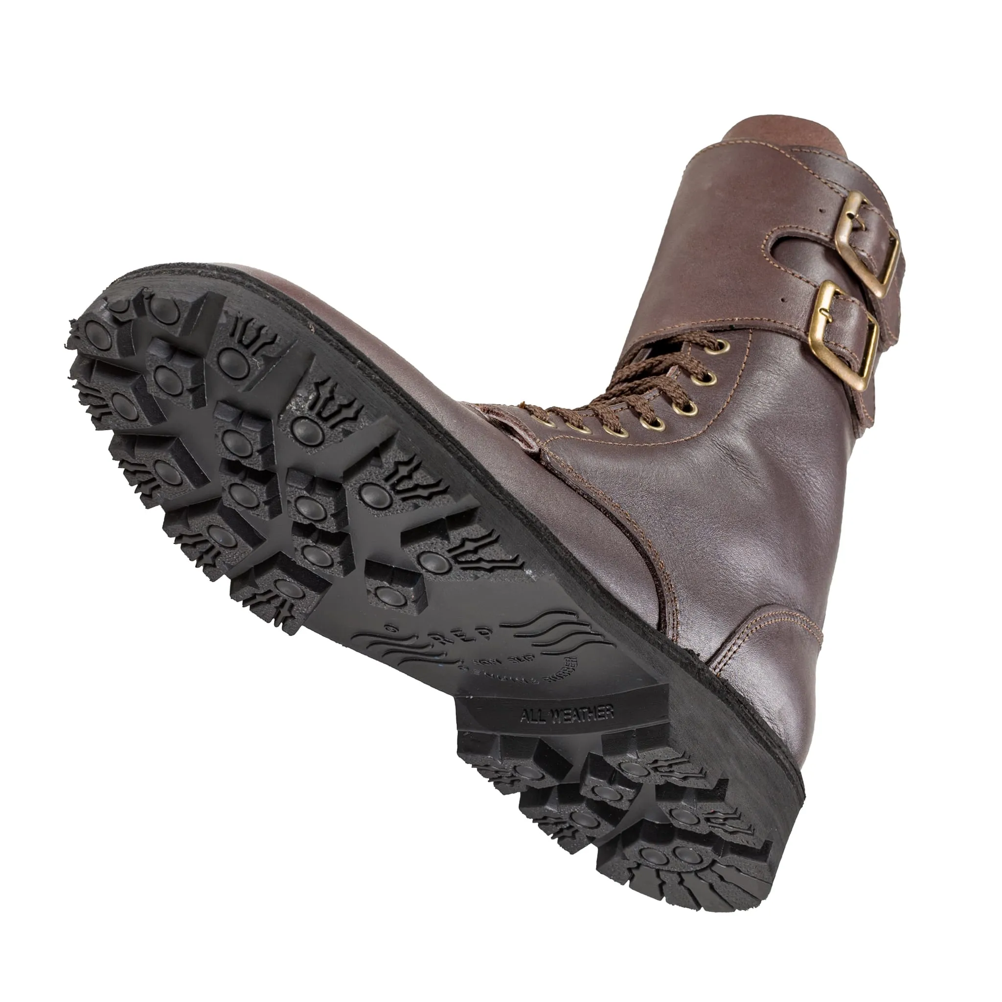 Full Combat Waxi Boot, Dark Brown