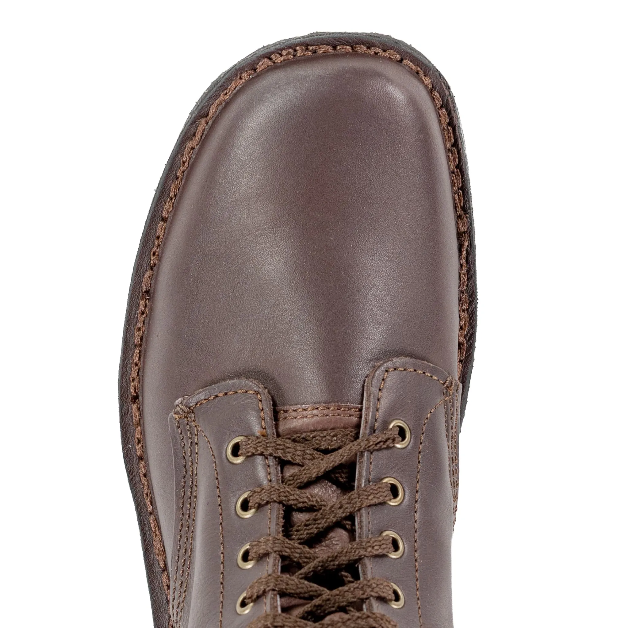 Full Combat Waxi Boot, Dark Brown