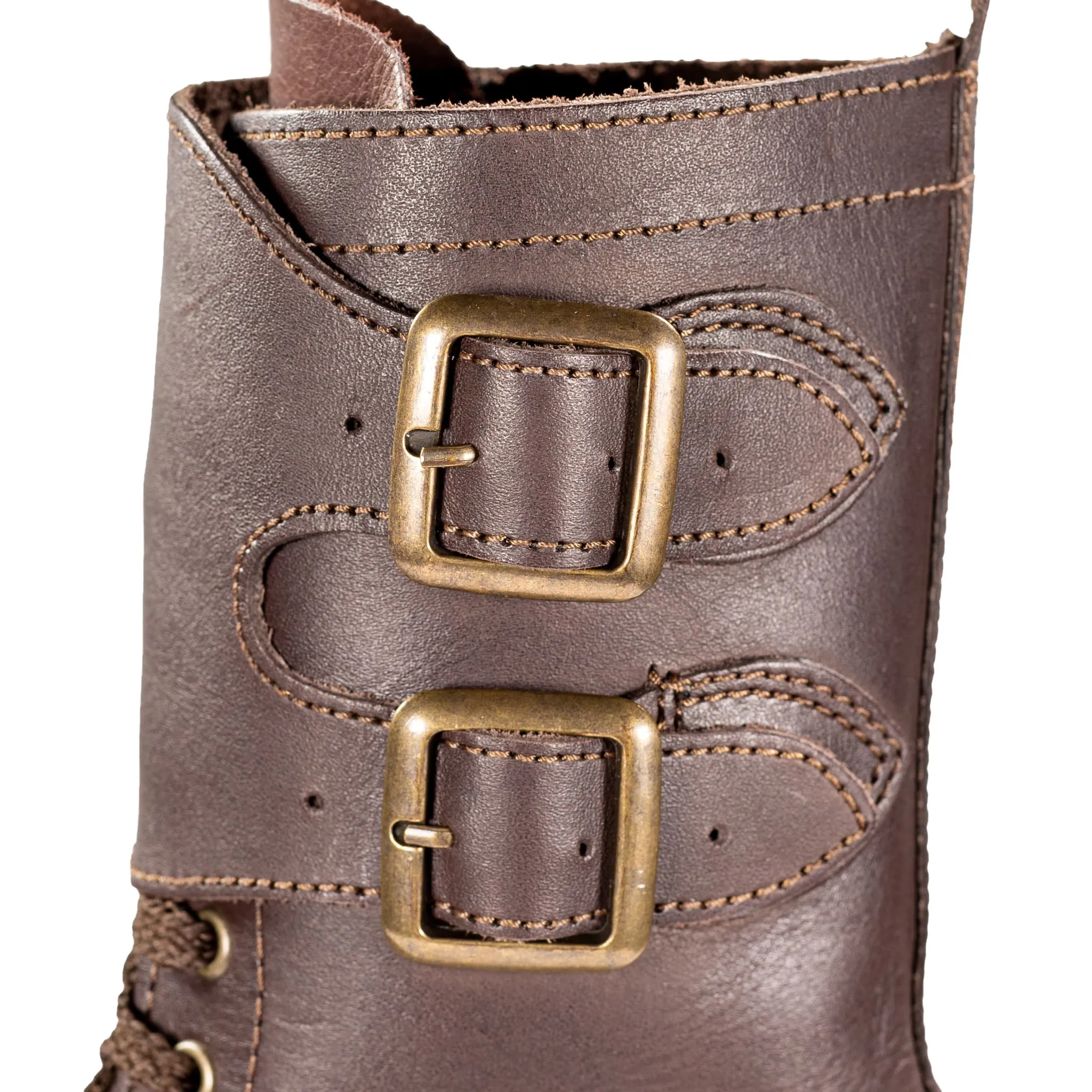 Full Combat Waxi Boot, Dark Brown