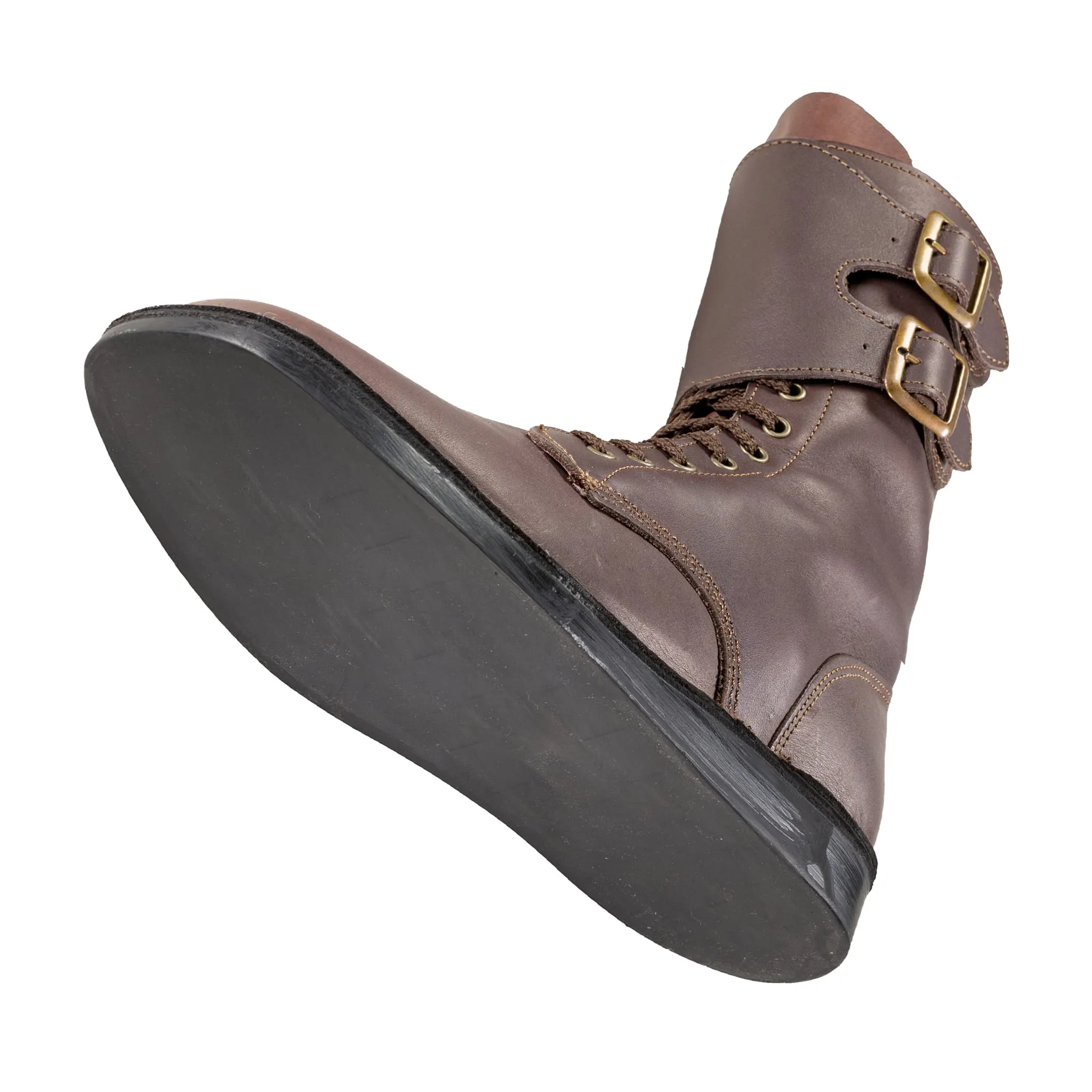 Full Combat Waxi Boot, Dark Brown