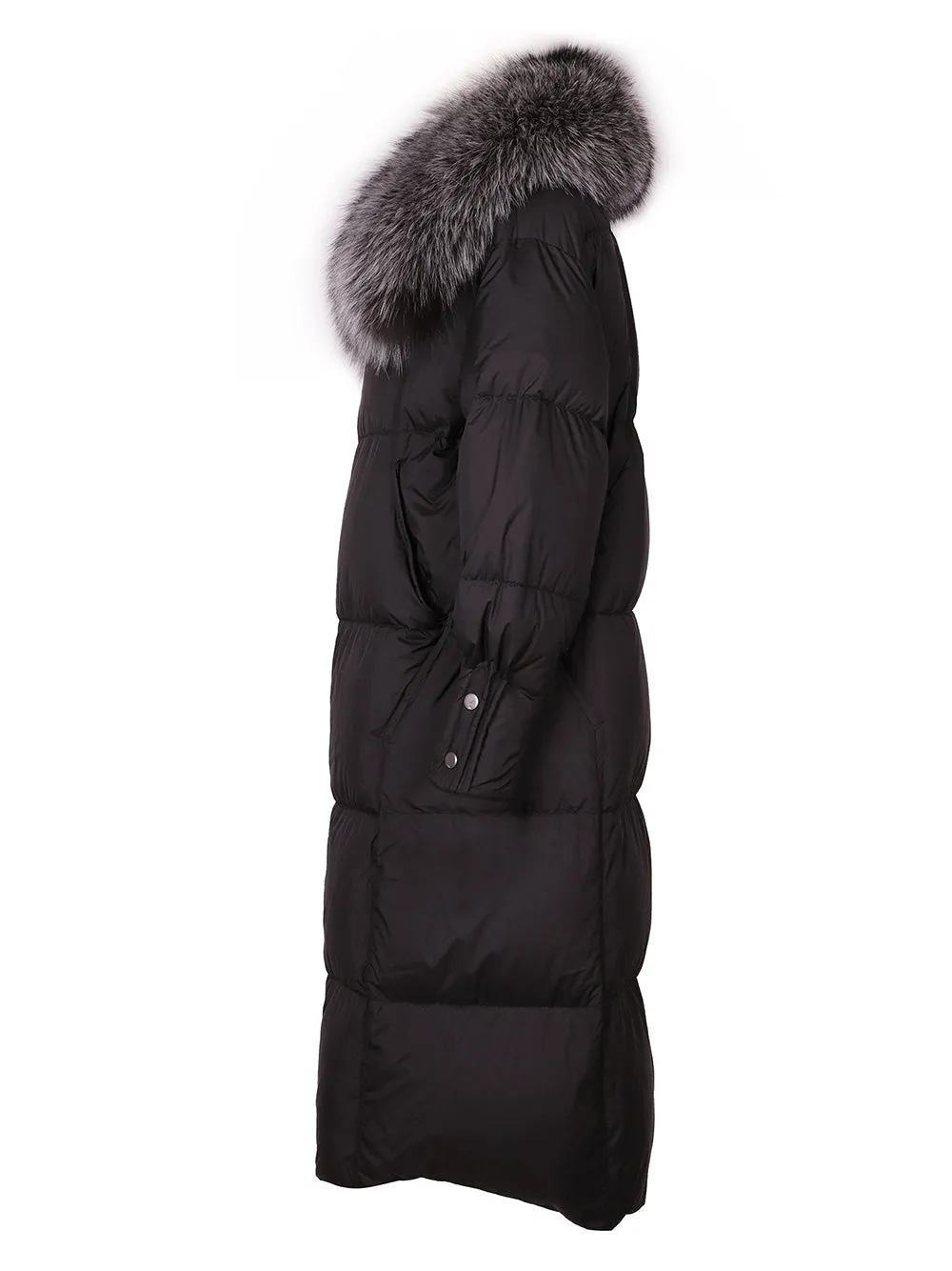 Fur Trim Long Down Jacket