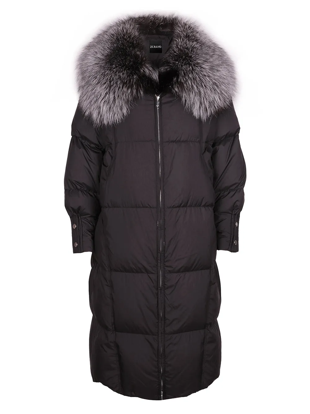 Fur Trim Long Down Jacket