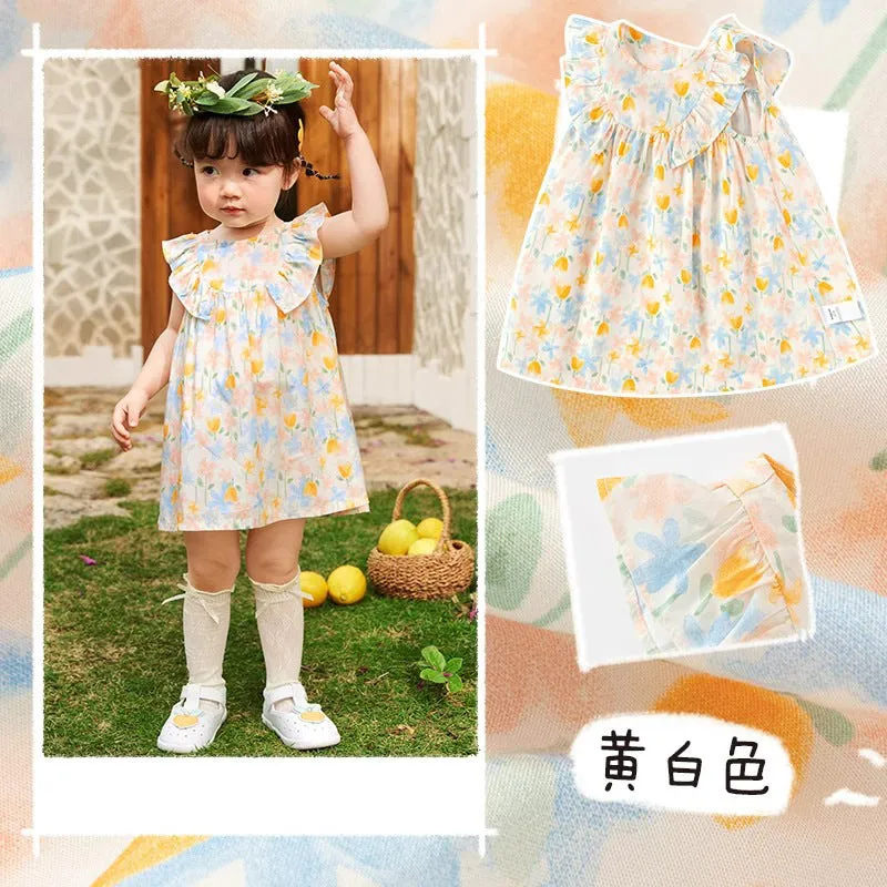 Girls' Princess Dress Cute Sweet Infant Skirt Children's Summer Sleeveless Thin Baby Girl Dress