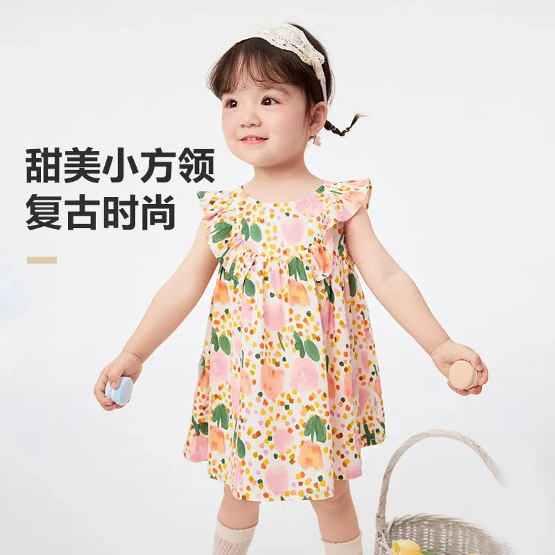 Girls' Princess Dress Cute Sweet Infant Skirt Children's Summer Sleeveless Thin Baby Girl Dress