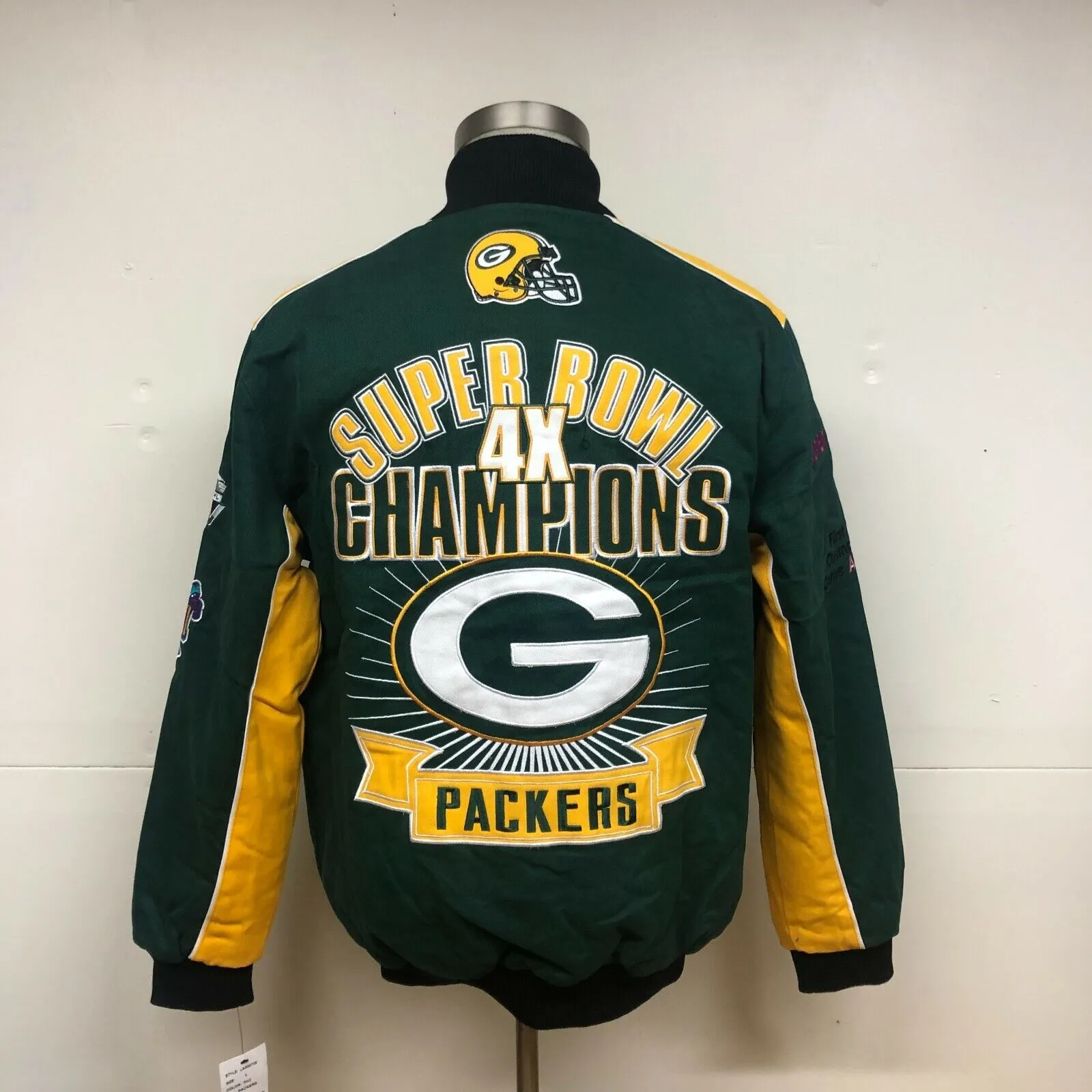 Green Bay Packers 4-Time Superbowl Champions Jacket