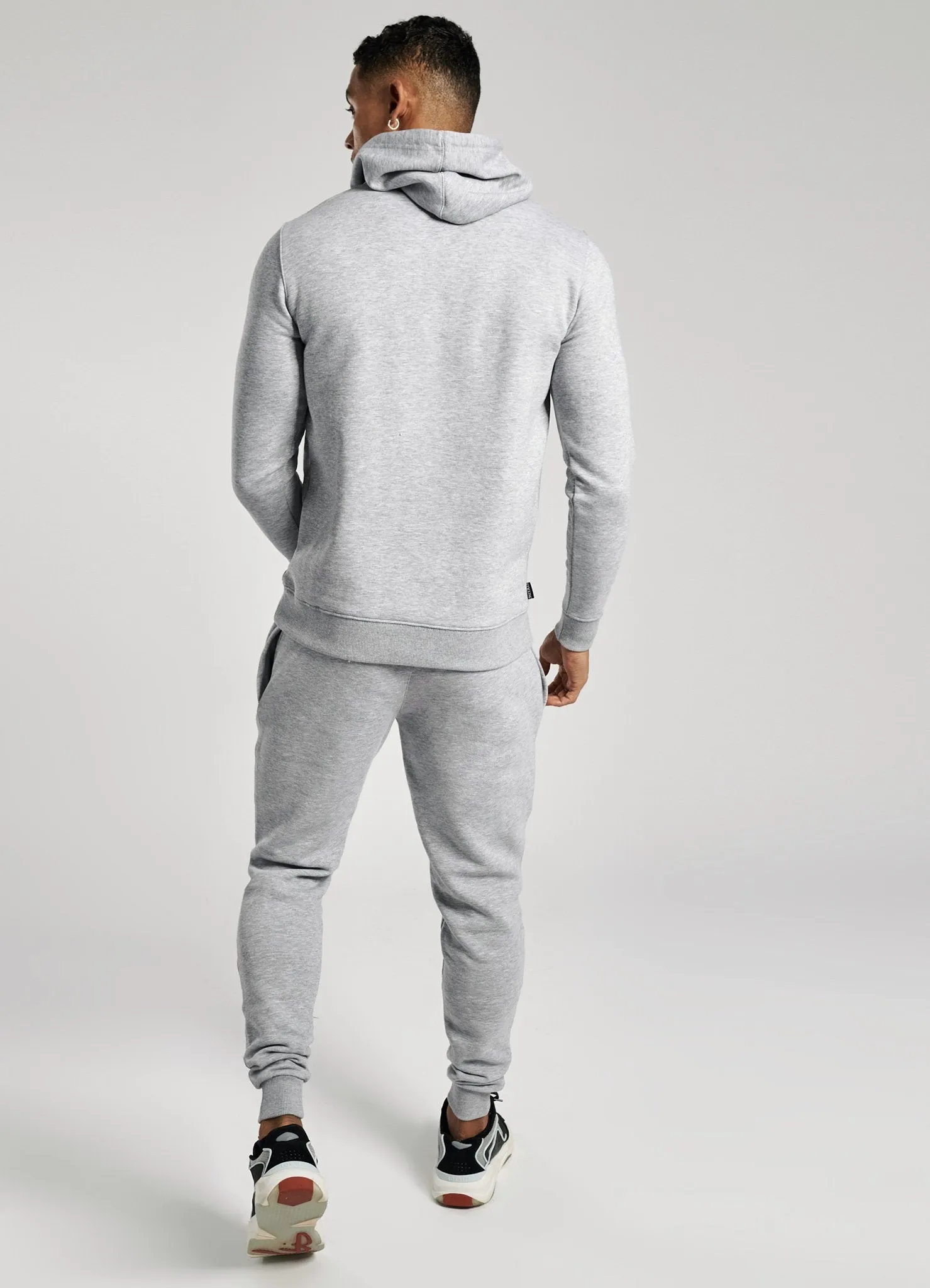 Gym King Basis Overhead Hoodie - Grey Marl