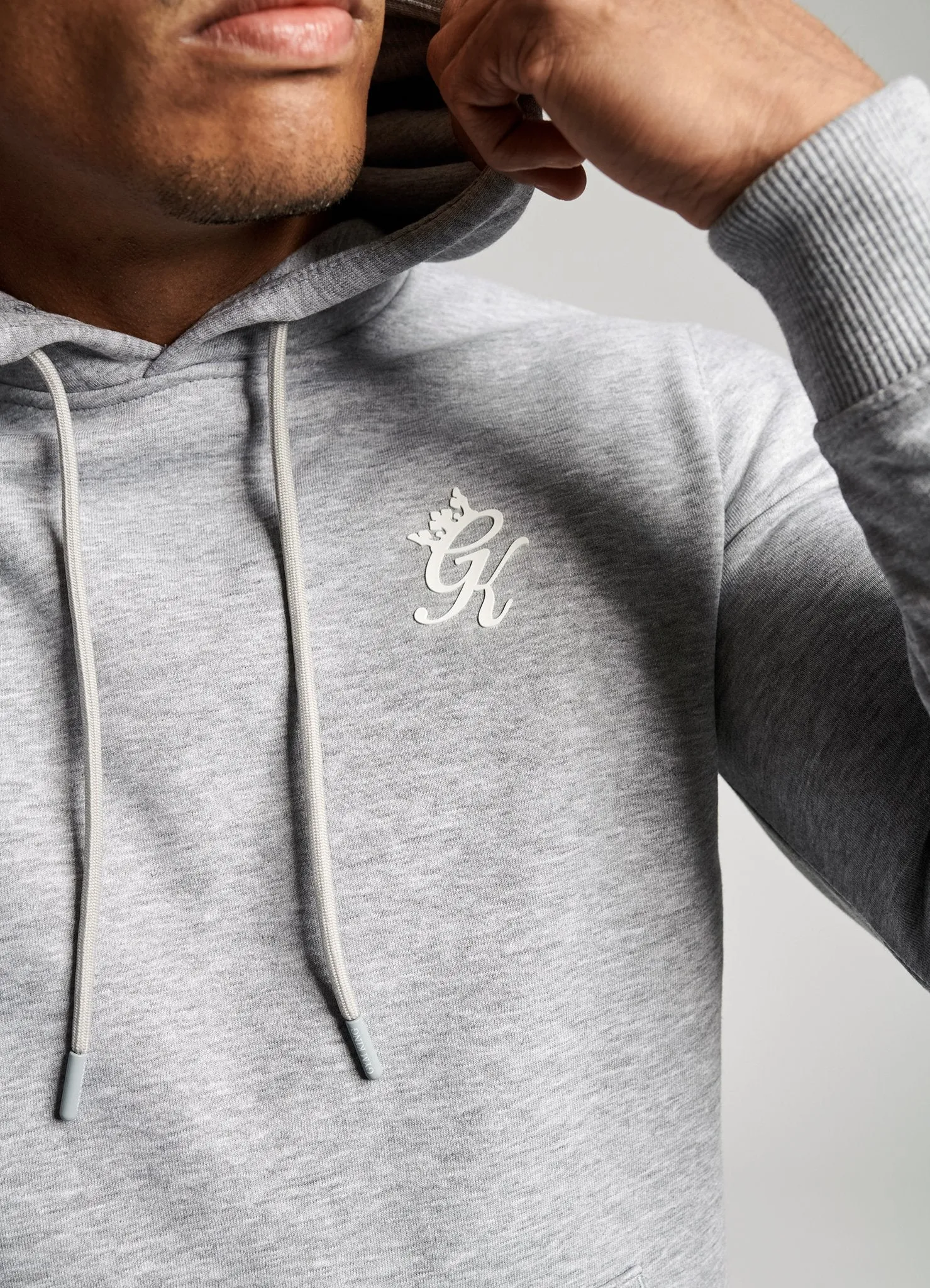 Gym King Basis Overhead Hoodie - Grey Marl