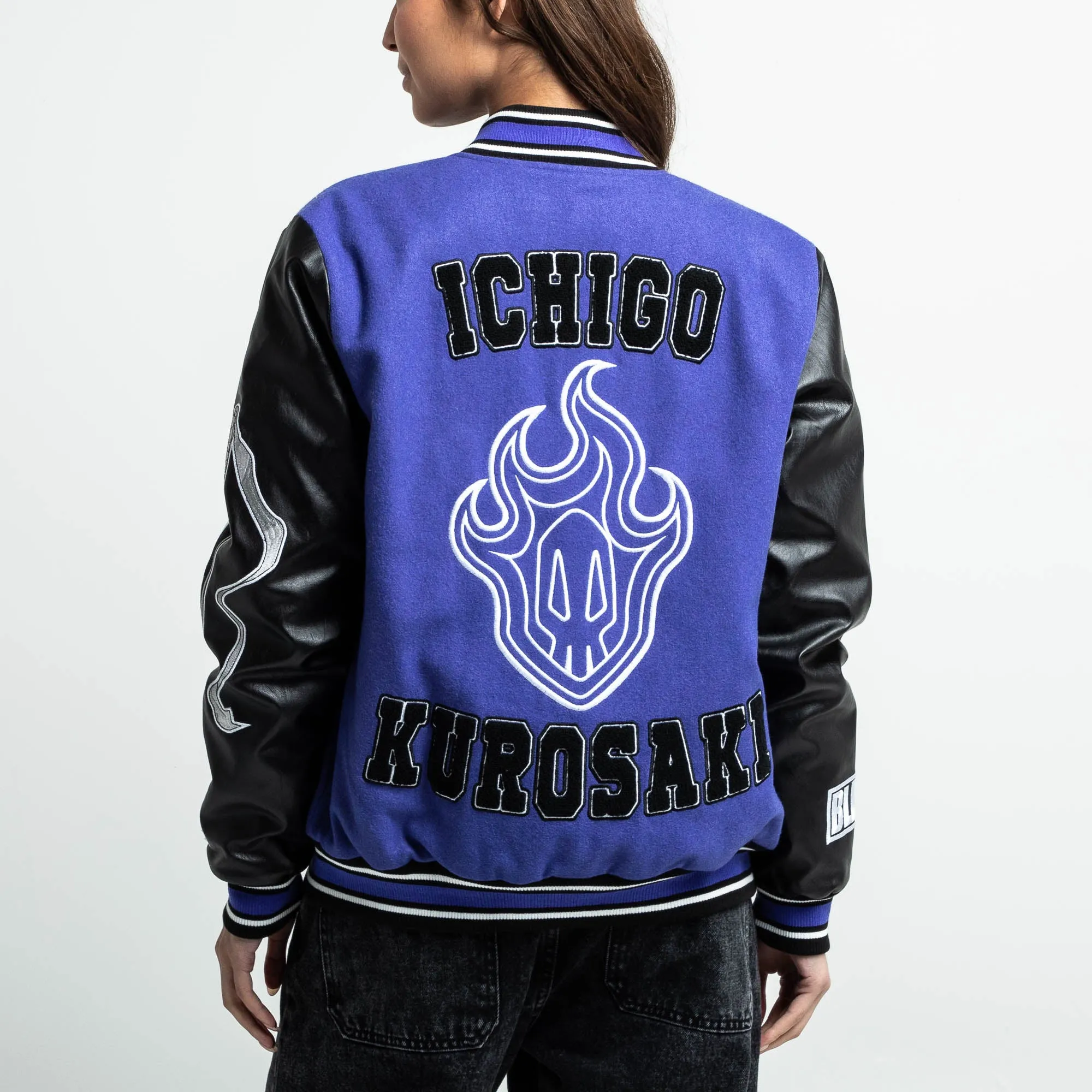 Ichigo Kurosaki Purple Varsity Jacket