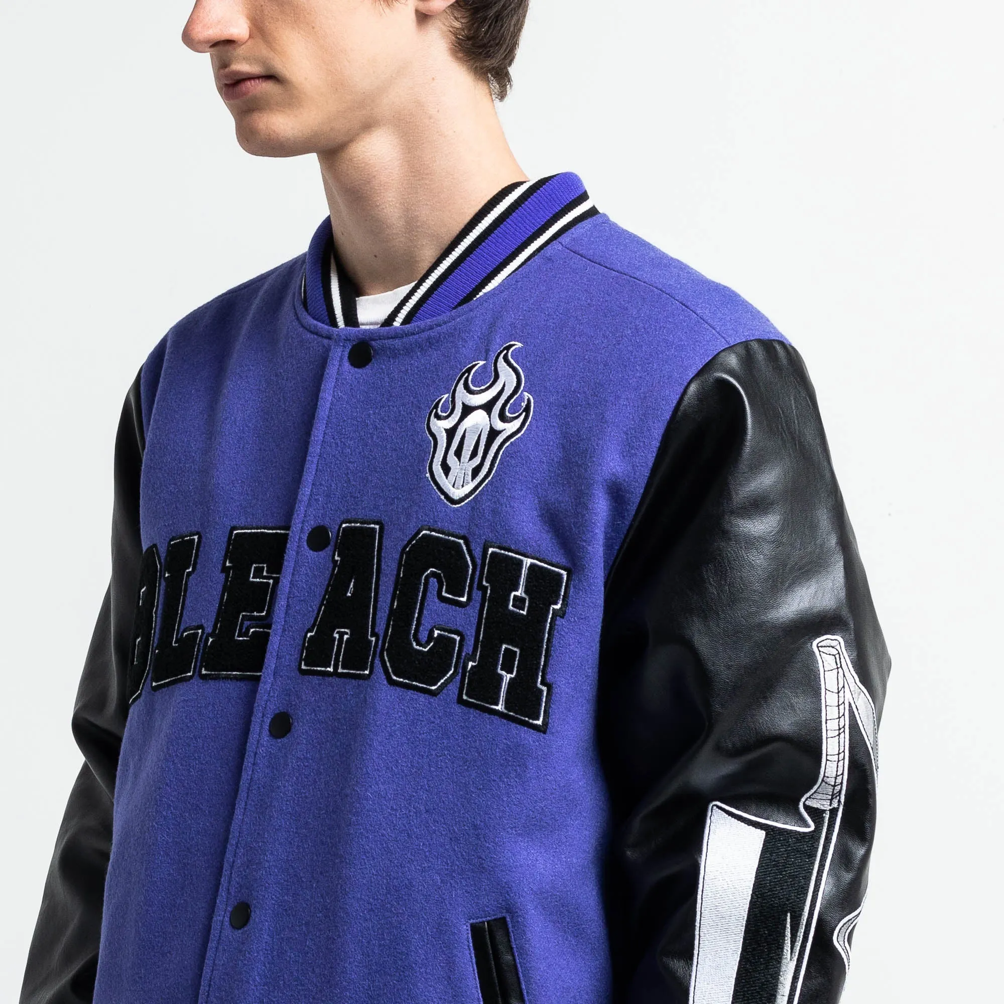 Ichigo Kurosaki Purple Varsity Jacket