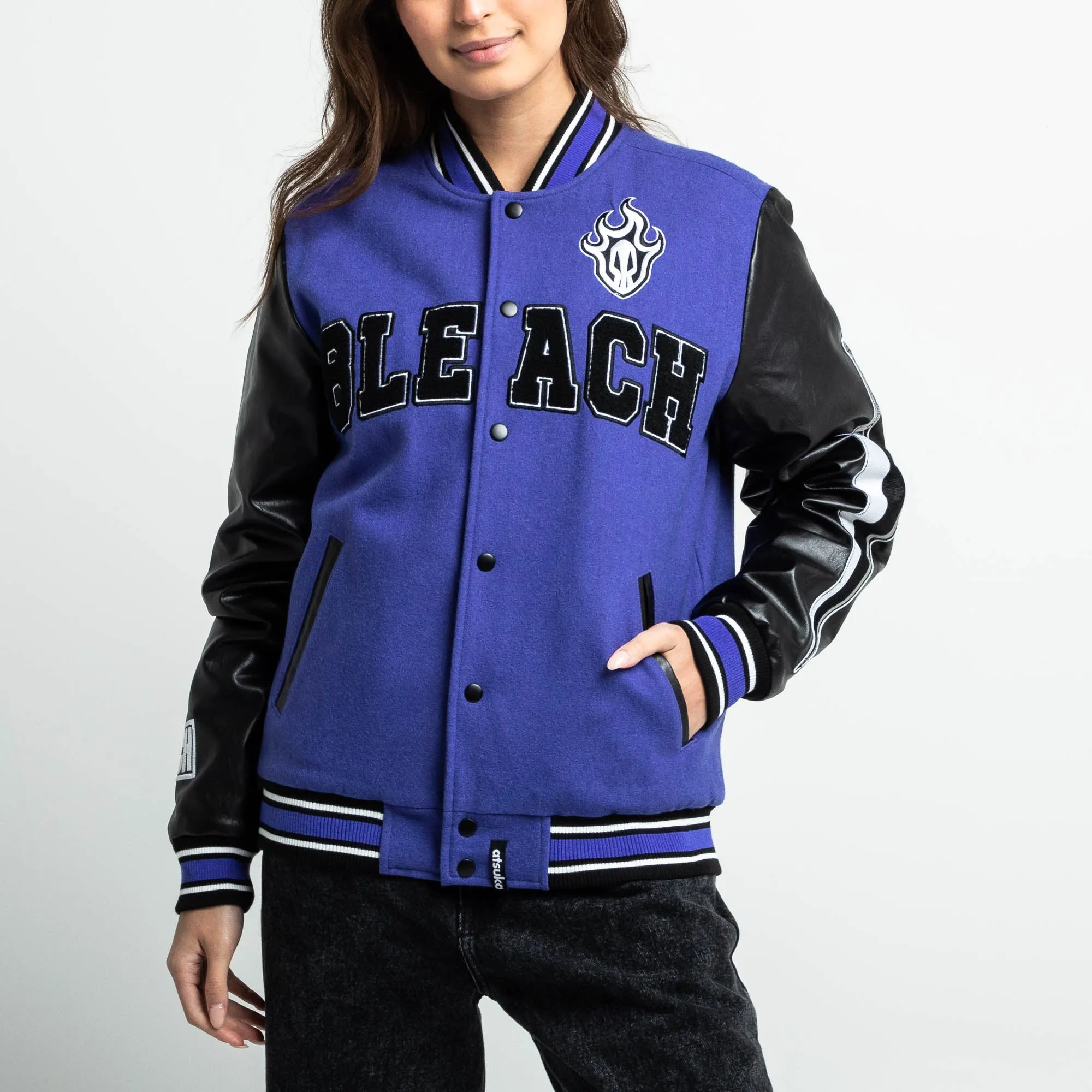 Ichigo Kurosaki Purple Varsity Jacket