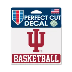 Indiana Hoosiers 4.5" x 5.75" Perfect Cut Primary Basketball Decal