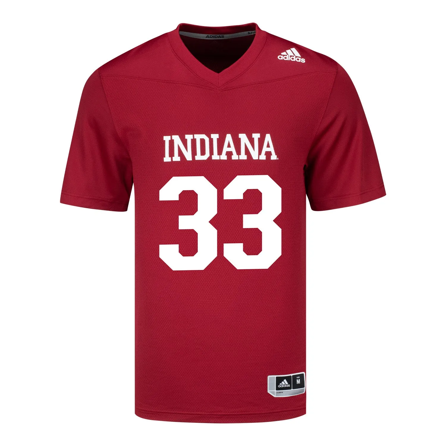 Indiana Hoosiers Adidas #33 Nahji Logan Crimson Student Athlete Football Jersey