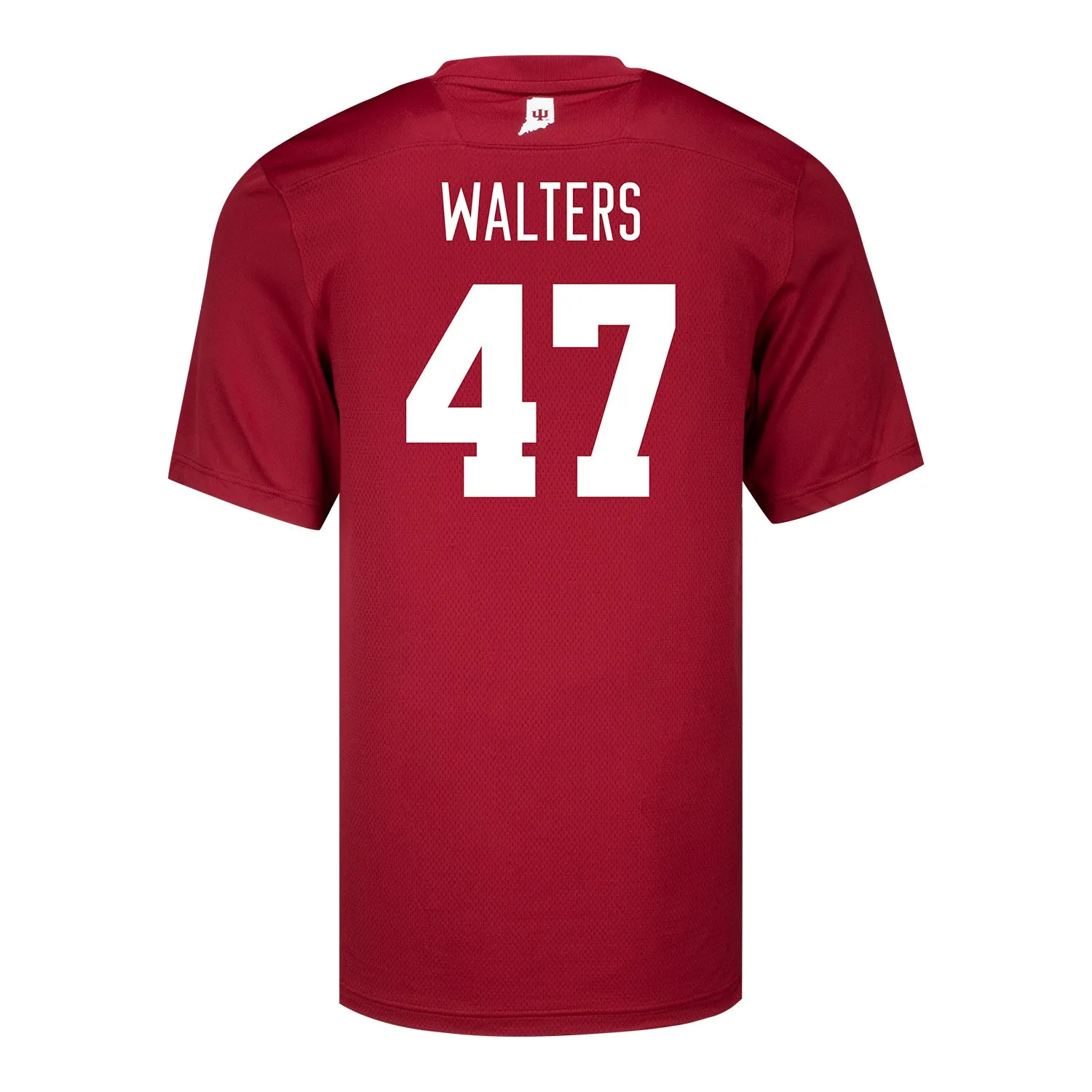 Indiana Hoosiers Adidas #47 Finn Walters Crimson Student Athlete Football Jersey