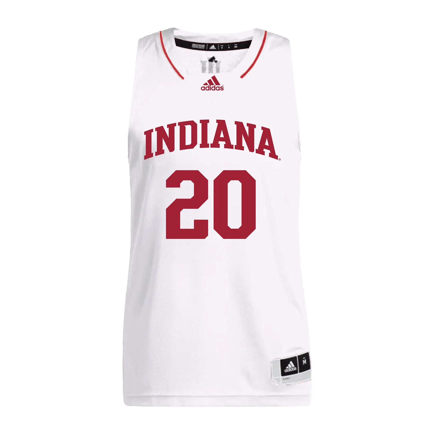 Indiana Hoosiers Adidas White Women's Basketball Student Athlete Jersey #20 Julianna LaMendola