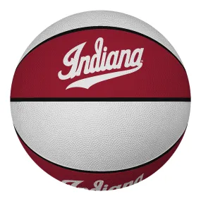 Indiana Hoosiers Full Size Crimson and White Rubber Basketball