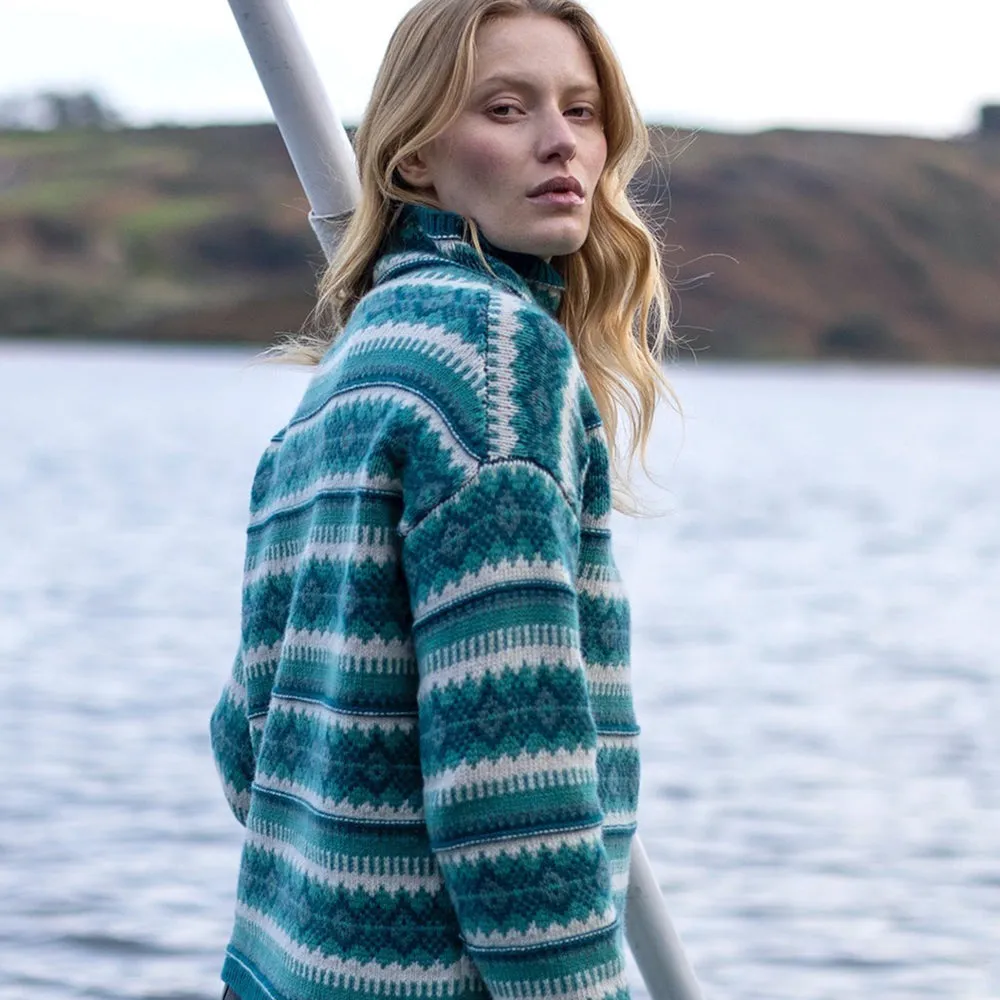 Into the Woods, Fairisle Funnel Neck Sweater