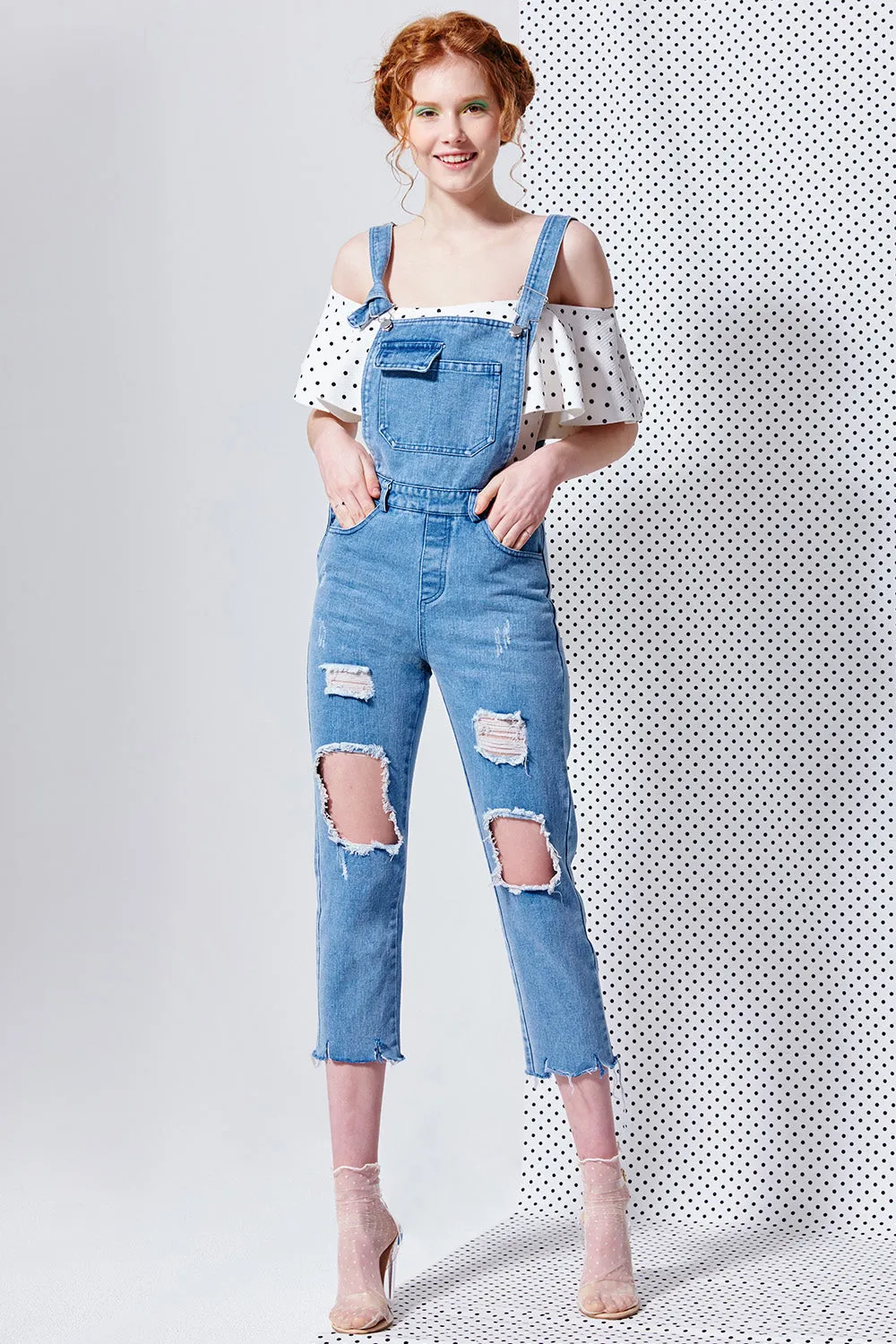 Kate Overalls Denim Jumpsuit