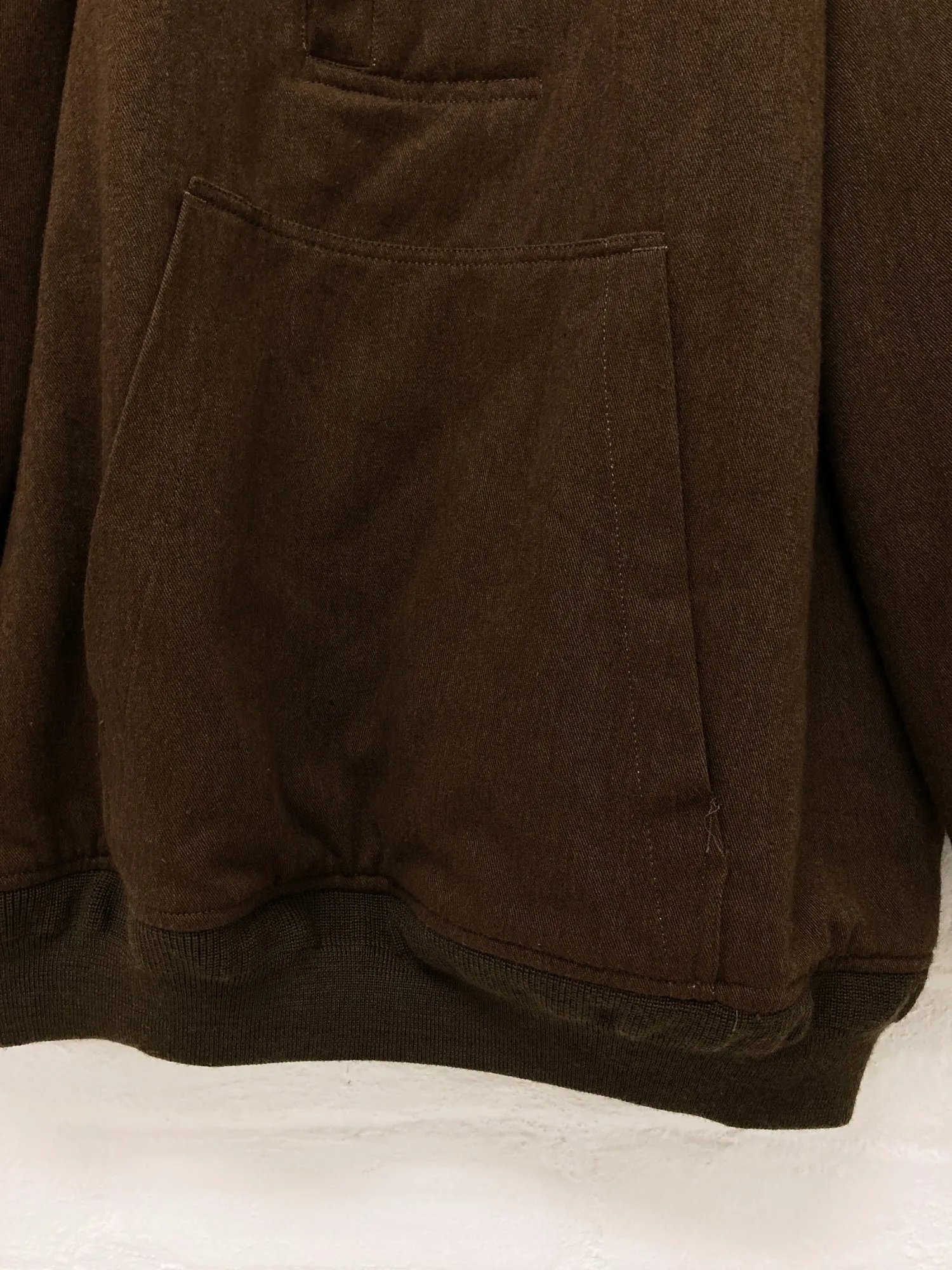 Keita Maruyama Homme 1990s brown padded MA-1 style pullover bomber jacket - M L